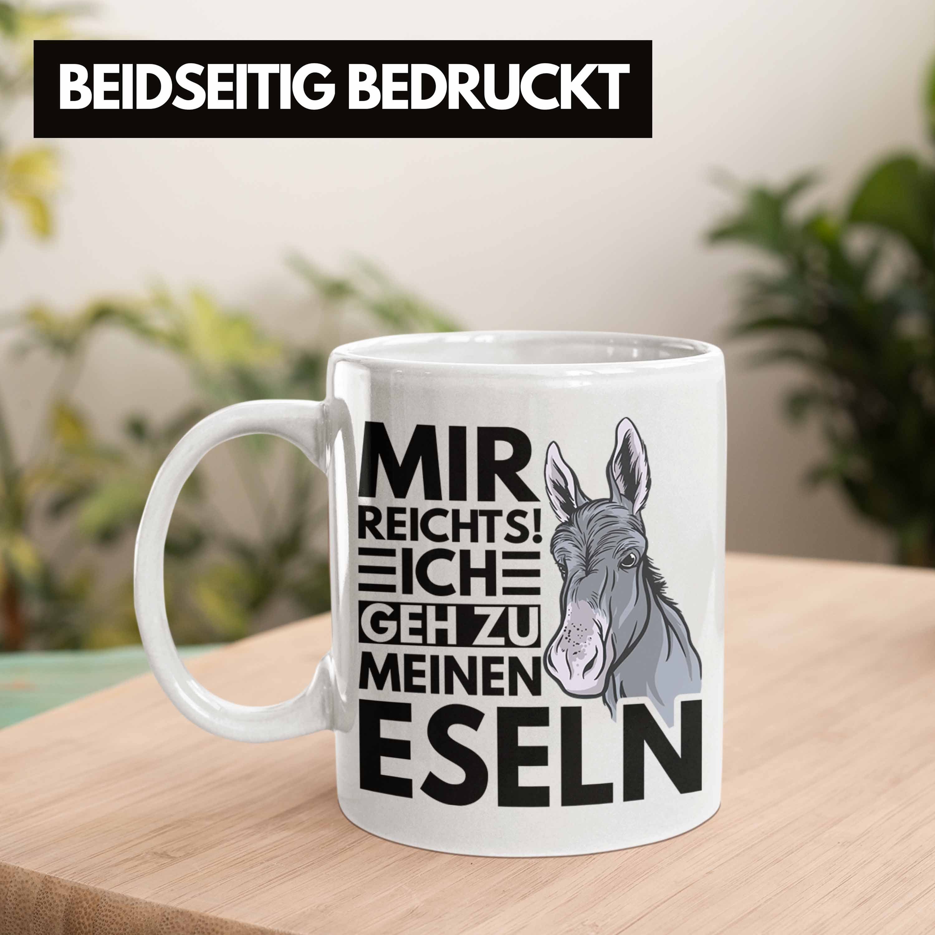 Trendation Ich - Landwirt Geh Geschenk Tasse Eselflüsterer Meinen Mir Eseln Weiss Trendation Bauernhof Zu Reichts Tasse