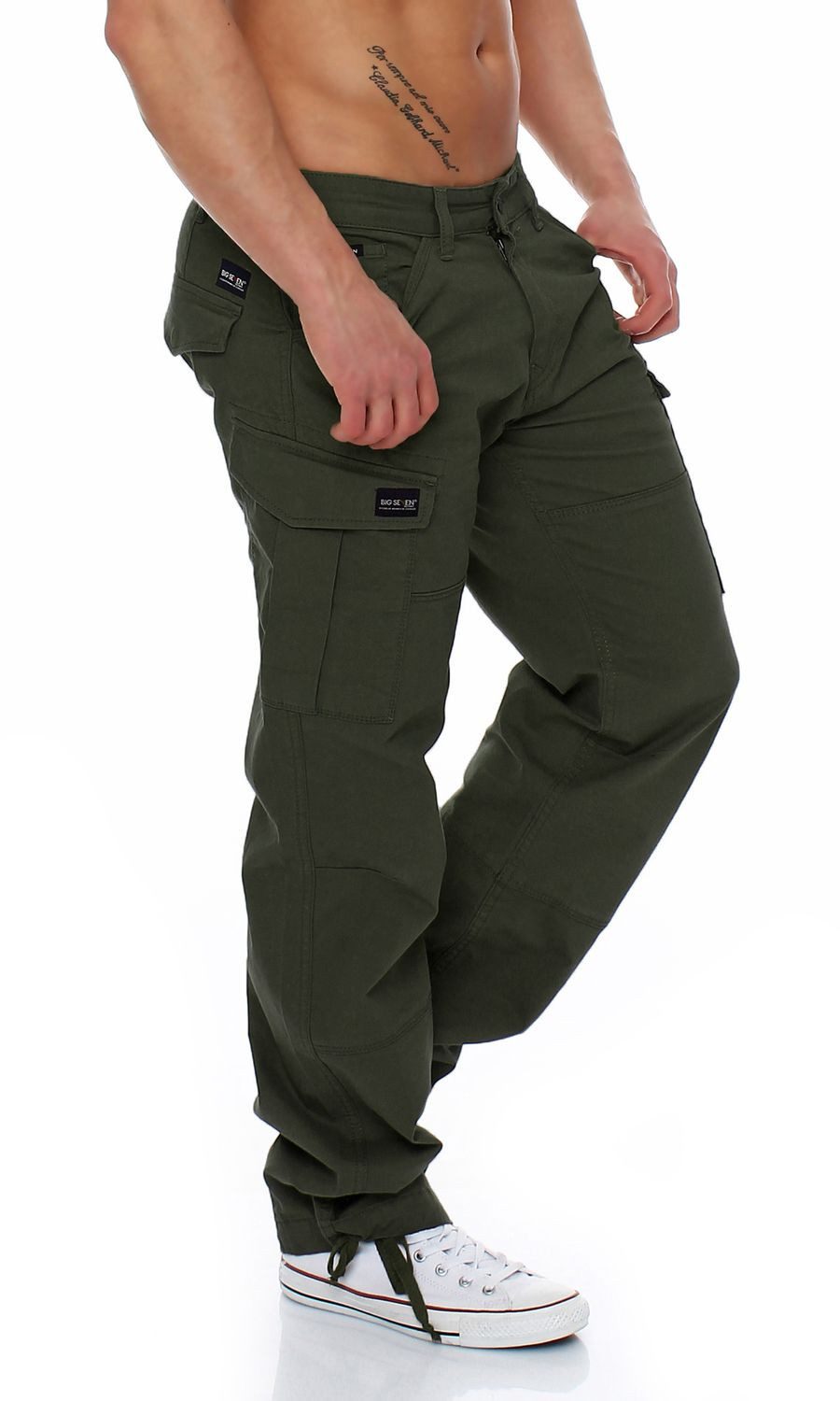 Big Seven Cargojeans Big Seven Brian Cargo Hose Comfort Fit Herren Jeans Hose
