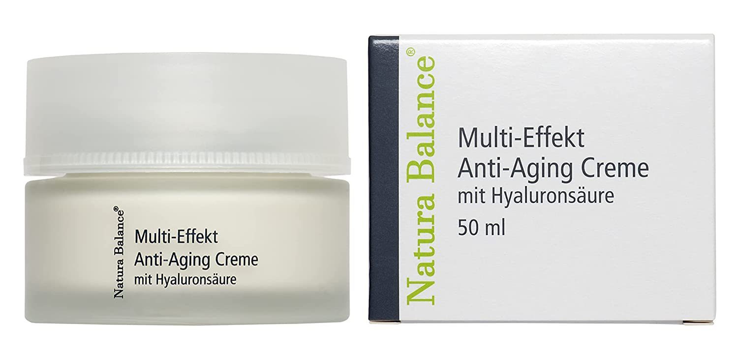 Anti-Aging-Creme Falten 50ml Gesicht 3fach Natura Balance Hyaluronsäure Maske Hyaluron