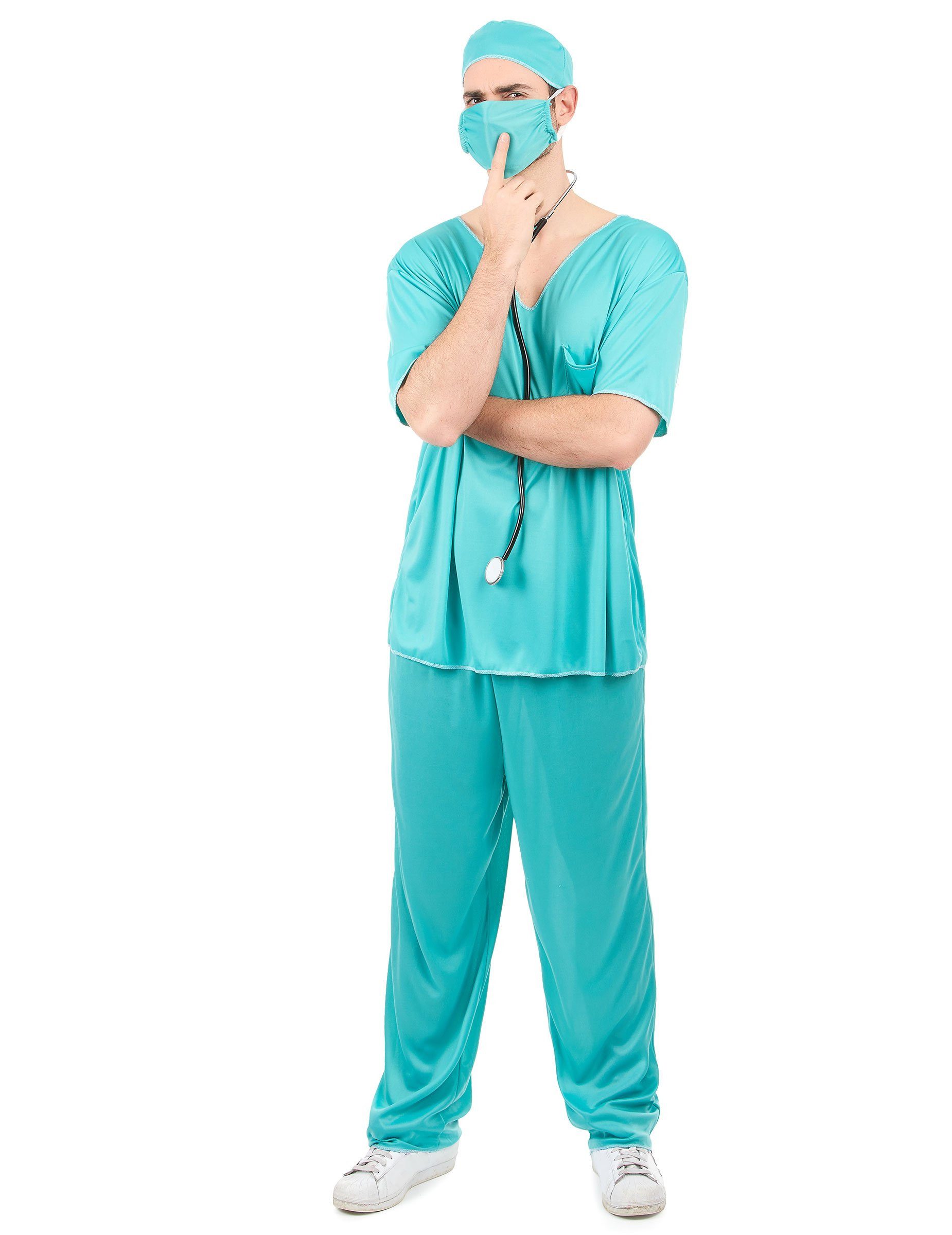 Kostüm Arztkostüm Doktor-Kostüm türkis