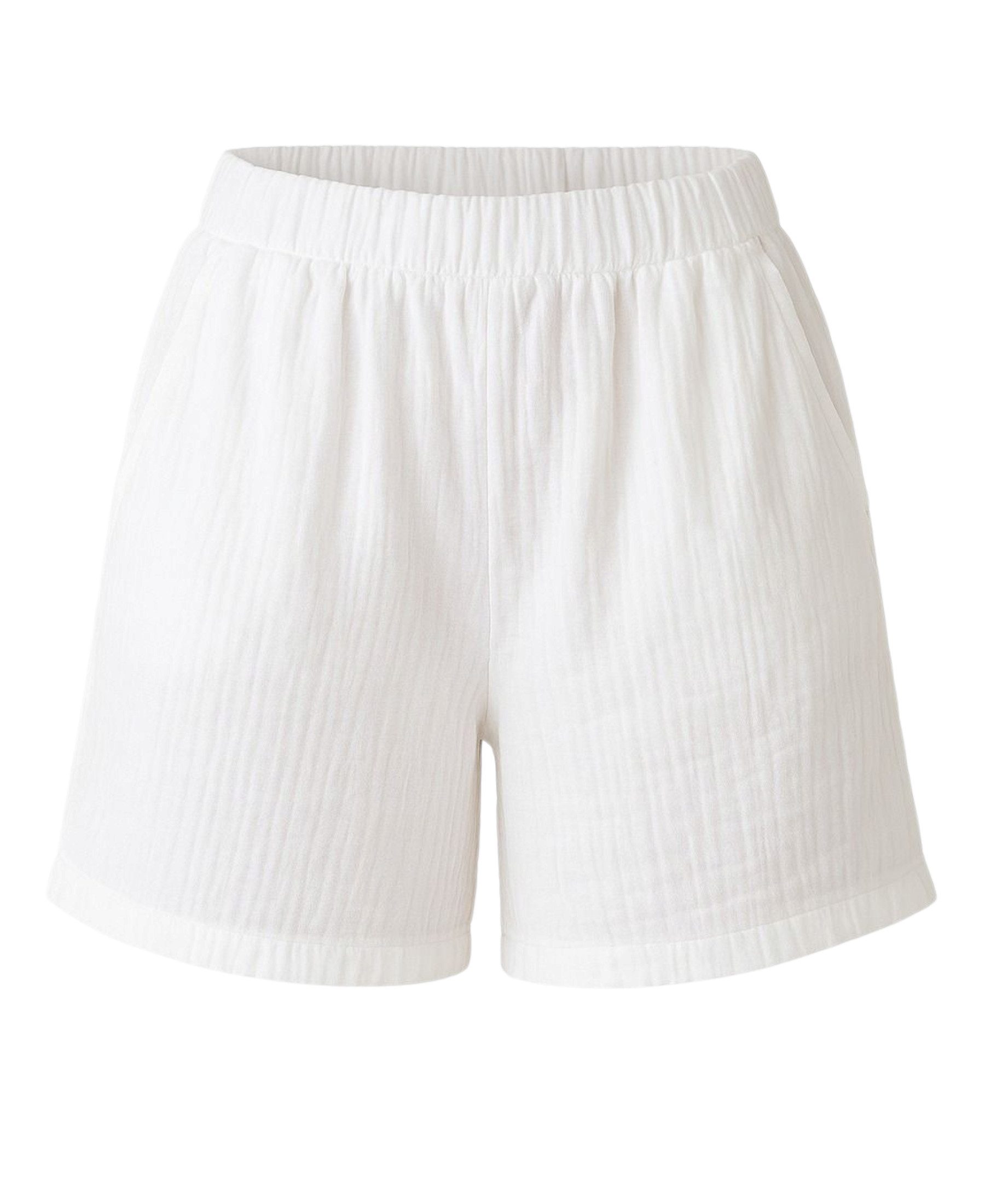 WENOR Shorts Musselin Sommer-Hose, 100 % Baumwolle, elastischer Bund luftig günstig online kaufen