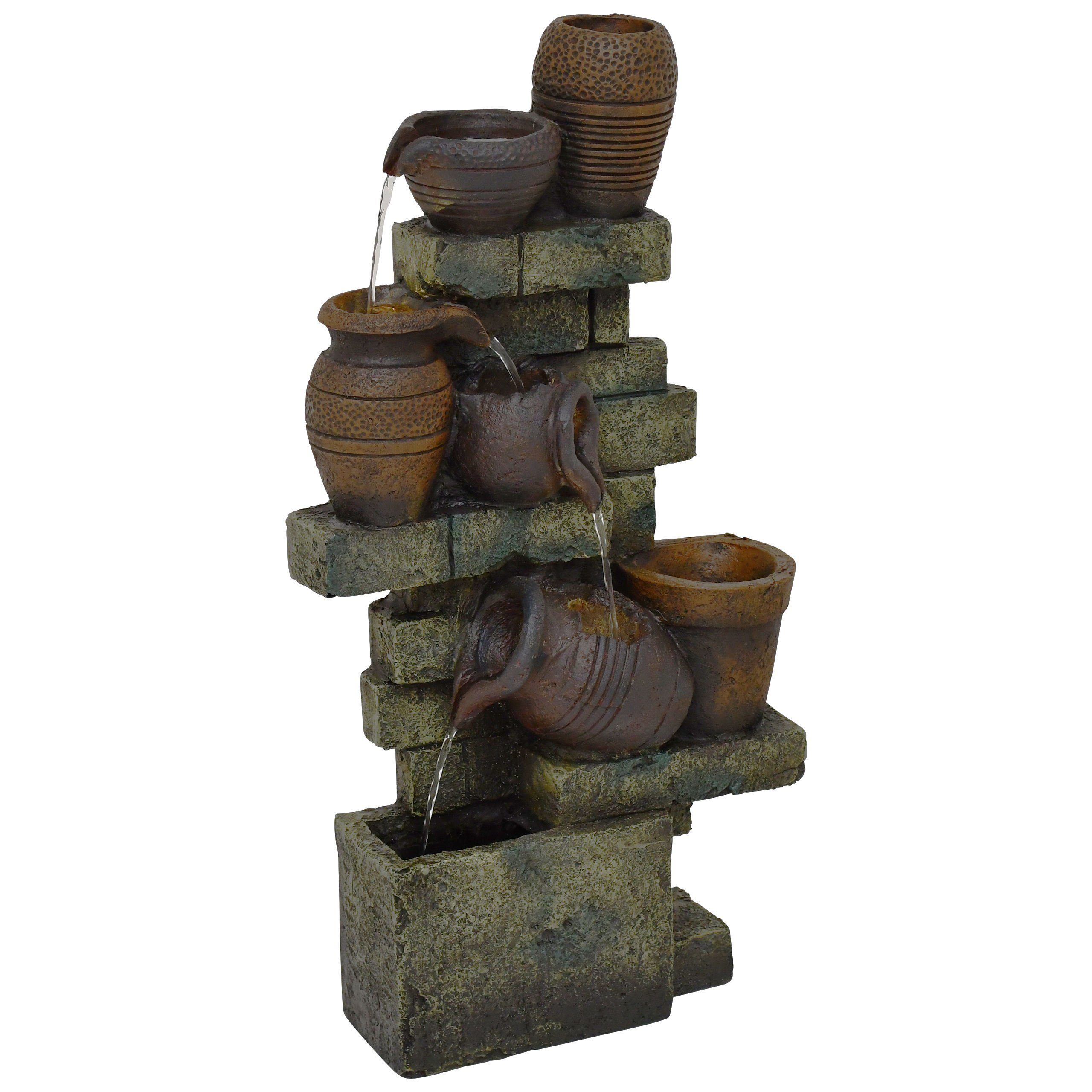 Raburg Gartenbrunnen KALASIN XL, 79,5 cm hoch, 39 cm breit, LED-Licht warmweiß. Reduzierter Preis € 125,99. Unverbindliche Preisempfehlung € 199,99, (€ 125,99 pro 1 Stk)