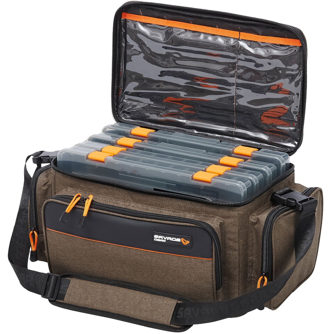 Savage Gear Angelkoffer Savage Gear System Box Bag 24x47x30cm Large - Angeltasche