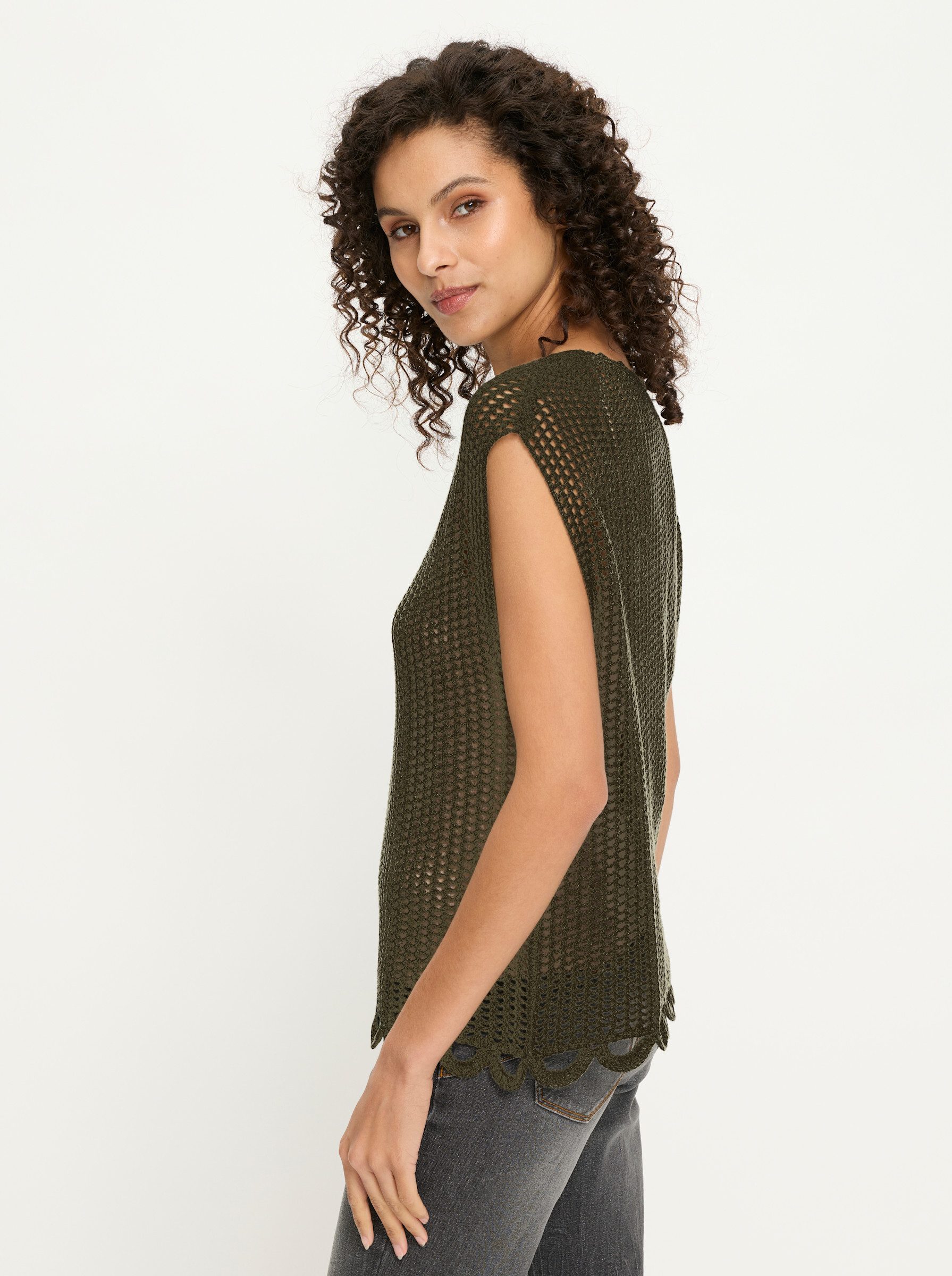 heine Strickpullover Ajourpullover .