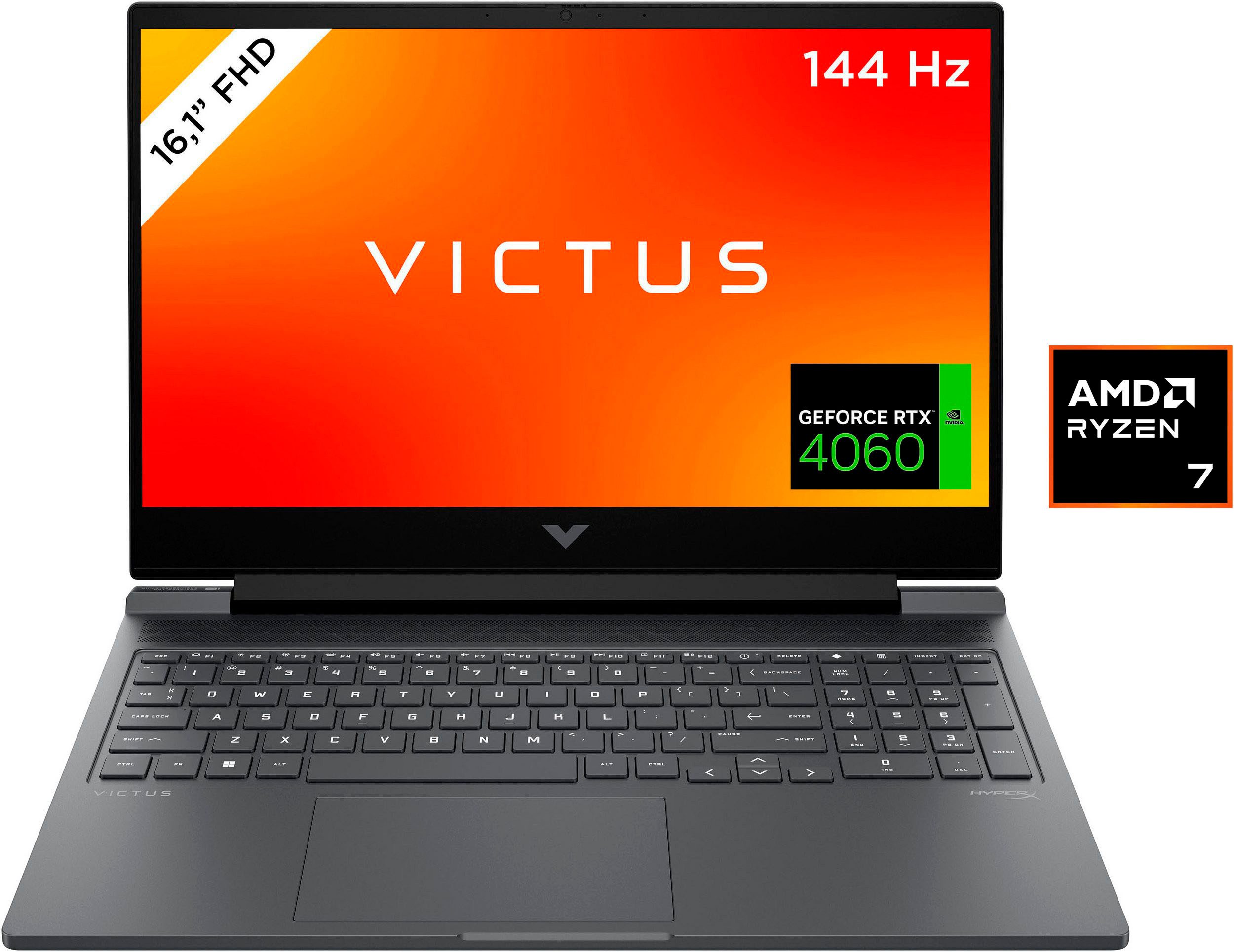 HP VICTUS 16-s1076ng Gaming-Notebook (40,9 cm/16,1 Zoll, AMD Ryzen 7 8840HS, GeForce RTX 4060, 1000 GB SSD)