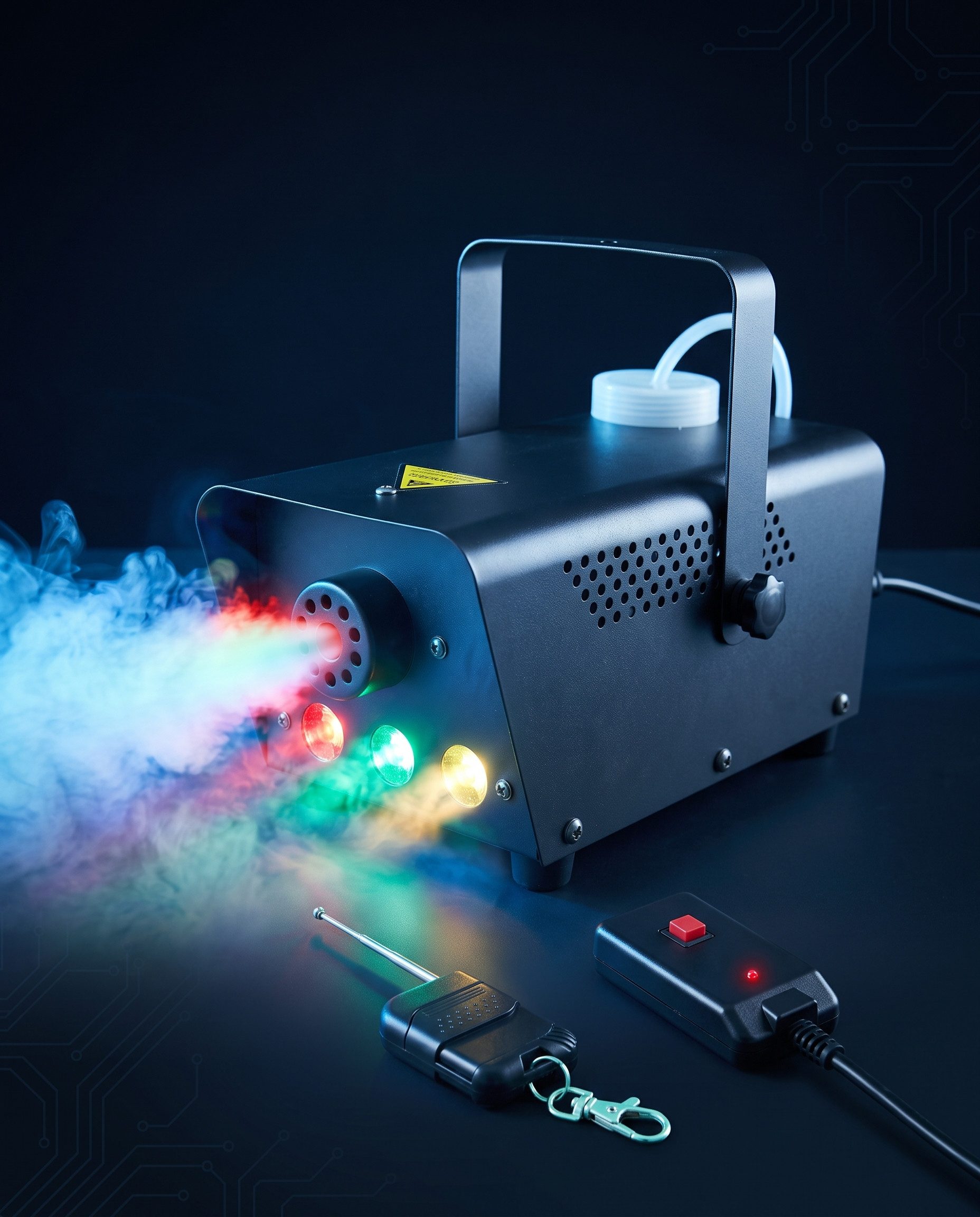 Northpoint LED Discolicht Nebelmaschine mit Fernbedienung & Farbwechsel - inkl. Flüssigkeit