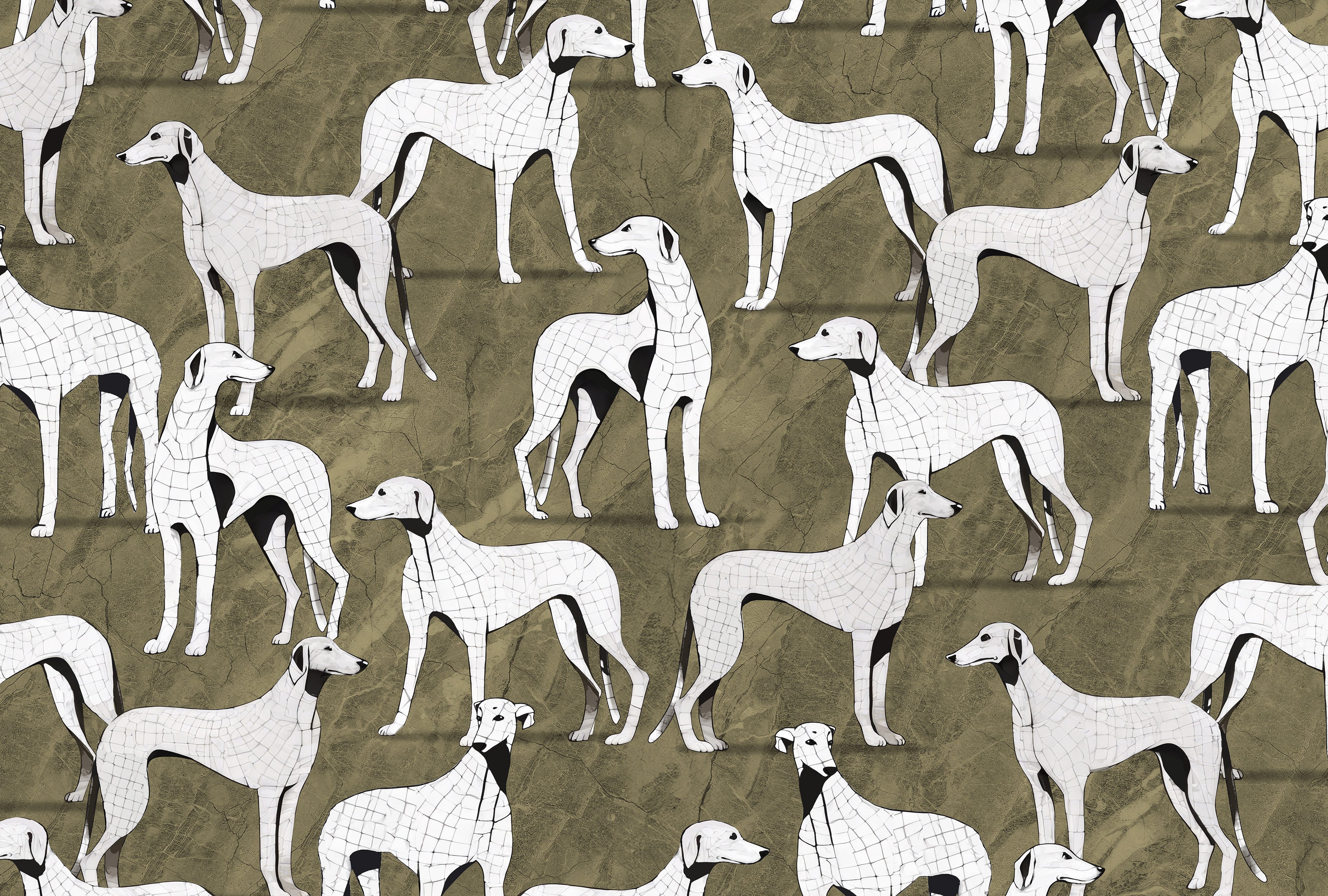 Erismann Vliestapete Vliestapete Grafikoptik olivgrün Erismann 220910201