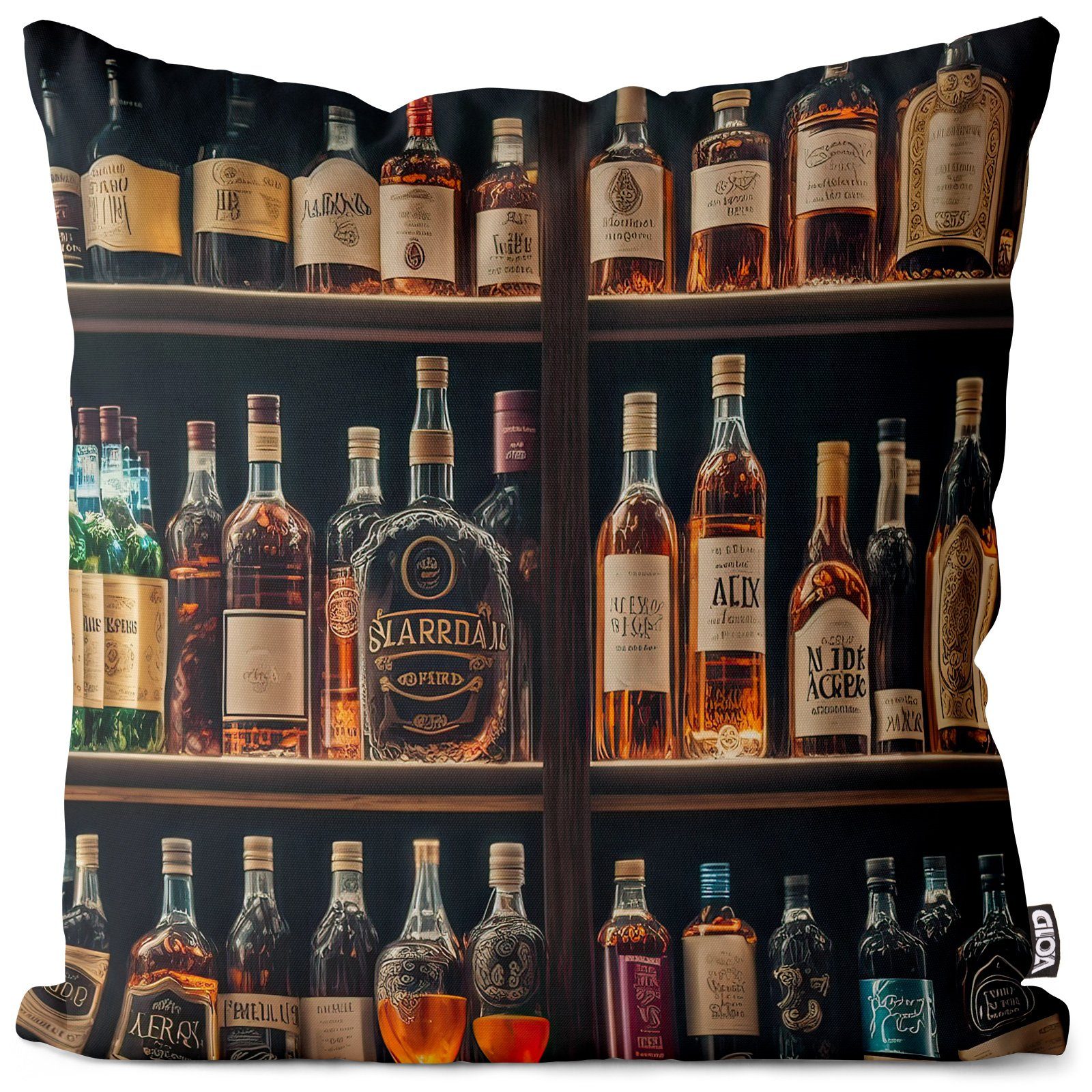 VOID Kissenbezug, (1 Stück), Getränke Whiskey Bar alkohol whiskey interieur Vatertag hausbar küche