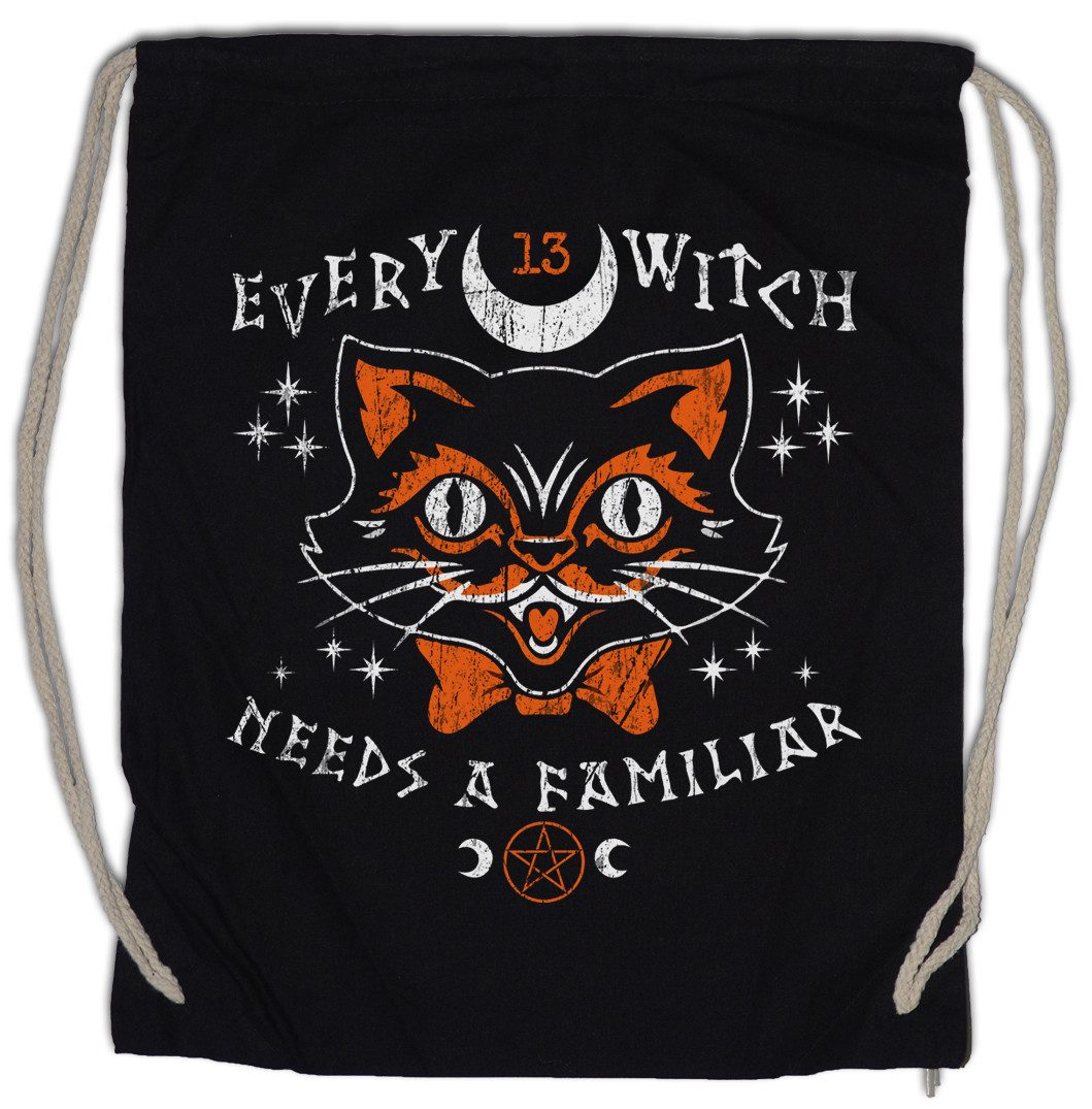 Urban Backwoods Turnbeutel Every Witch Turnbeutel Black Cat Katze Magic Hexe Kater Witches Magic (1-tlg), Katzen Liebe Hellseherin Occult