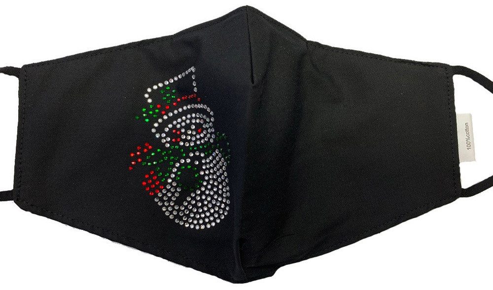 Trachtenland Verkleidungsmaske Weihnachtsmaske Mund Nase Stoffmaske Fashion Gesic