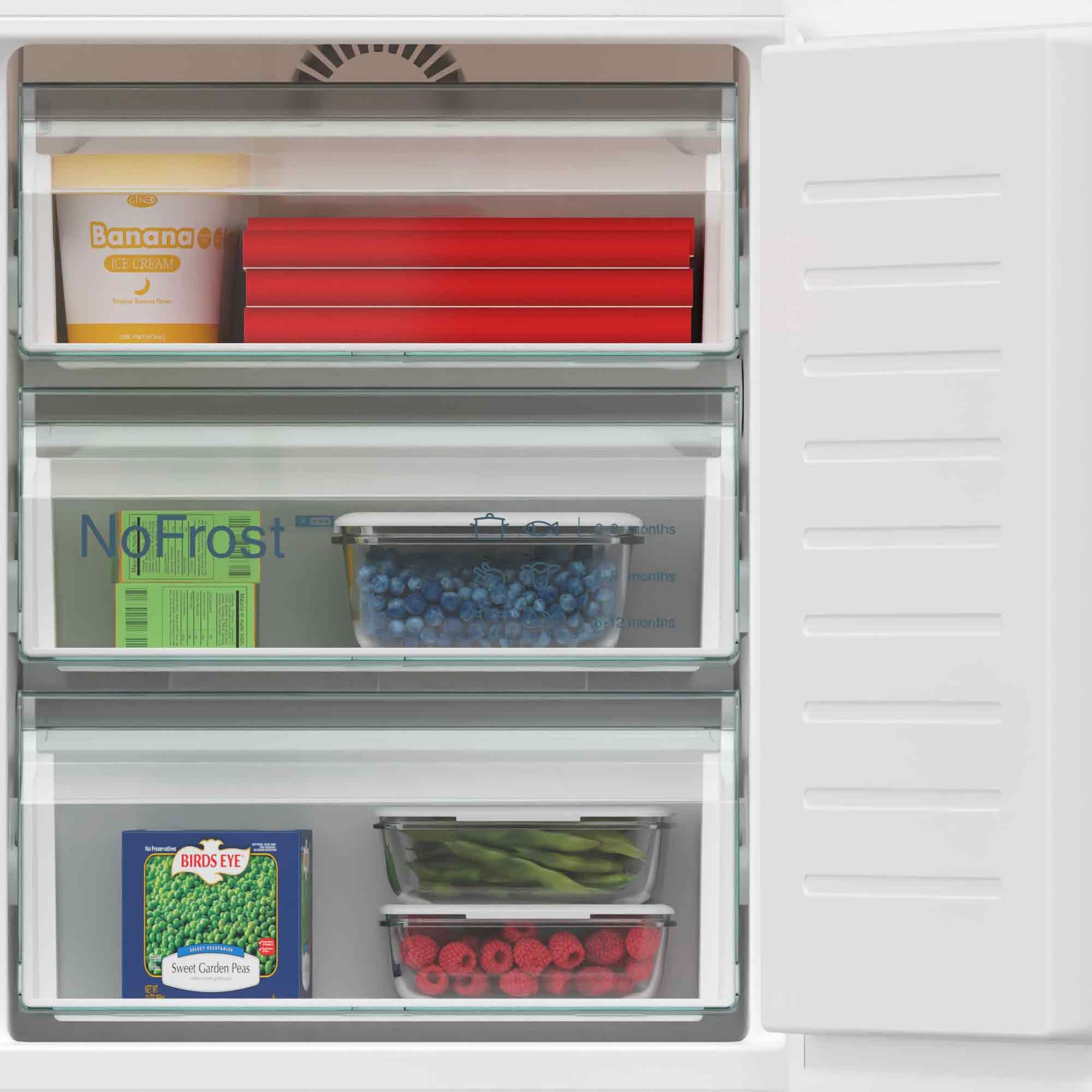 SIEMENS Einbaukühlgefrierkombination iQ300 KI86NVSE0, 177,20 cm hoch, 54,10 cm breit, hyperFresh Box: 1x hält Obst und Gemüse länger frisch – Bild 4 von 5