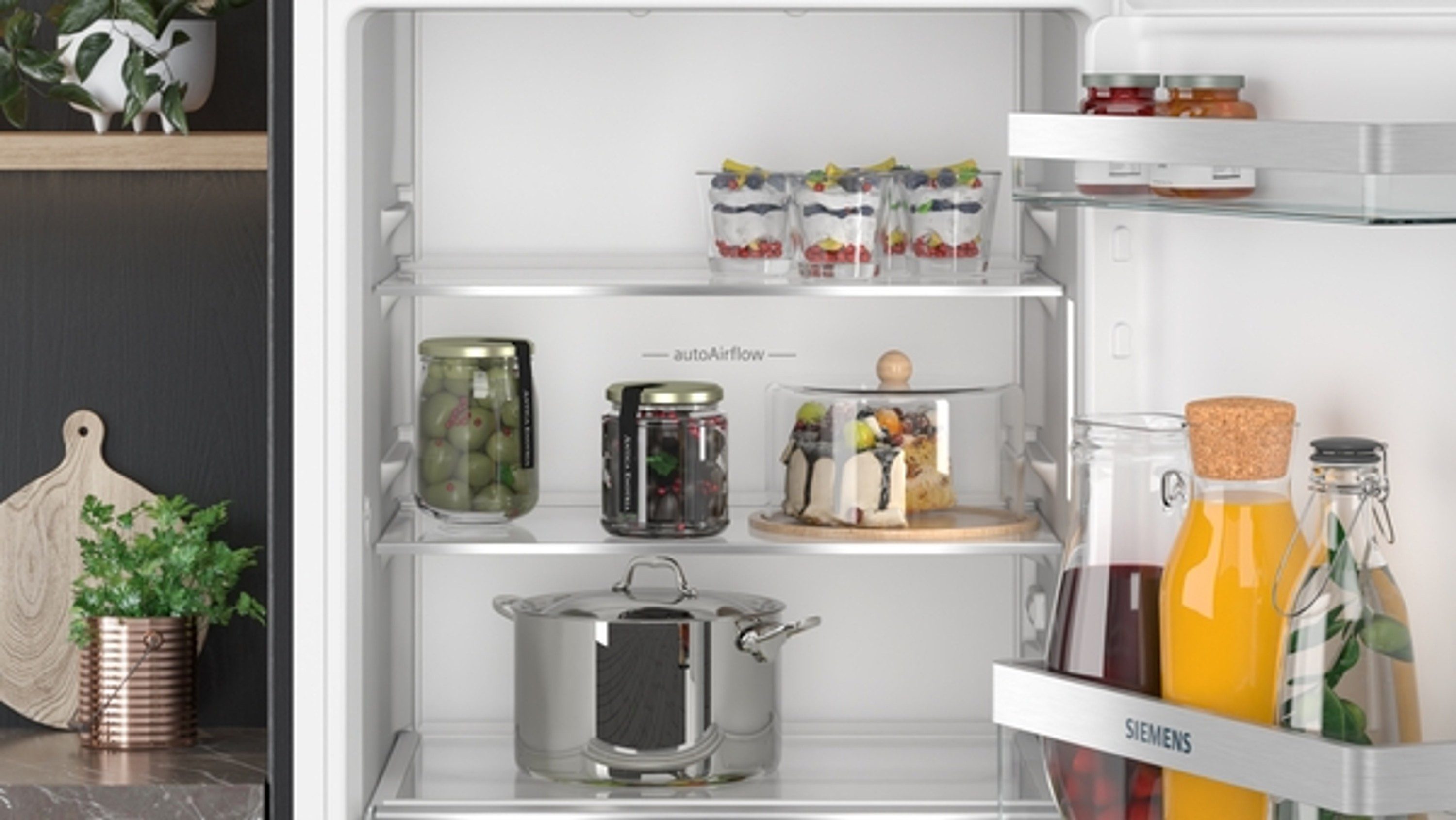 SIEMENS Einbaukühlschrank iQ300 KI21R2FE0, 87.4 cm hoch, 54.1 cm breit