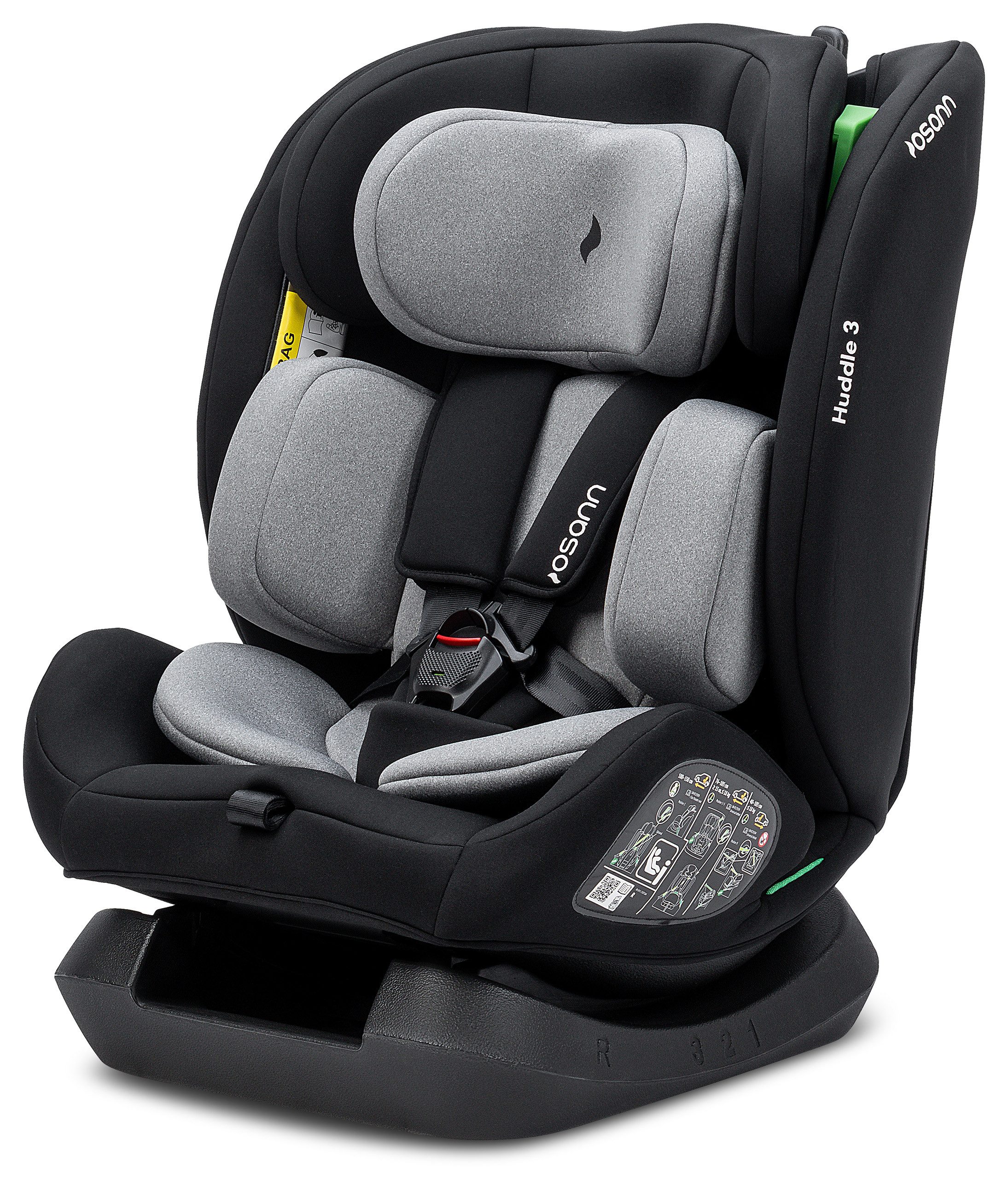 Osann Autokindersitz Huddle 3, ab: 40 cm, bis: 150 cm, Kindersitz ohne Isofix, reboard bis 4 Jahre, vorwärts und rückwärts
