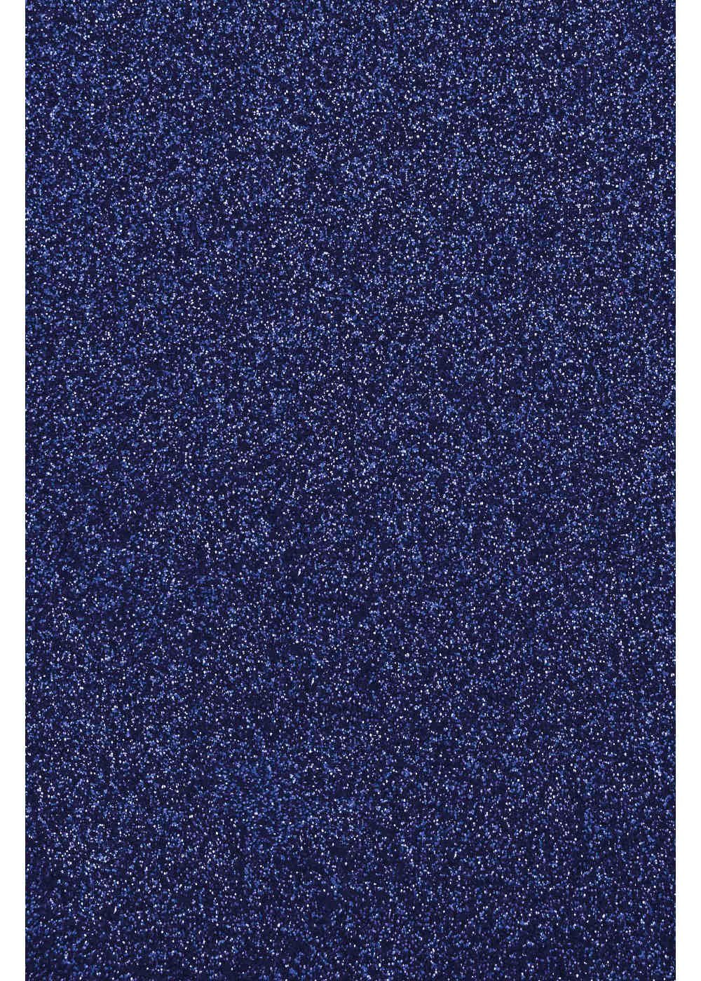 Hilltop Transparentpapier Glitzer Aufbügeln, Royal Plottern Transferfolie/Textilfolie perfekt Blue zum zum