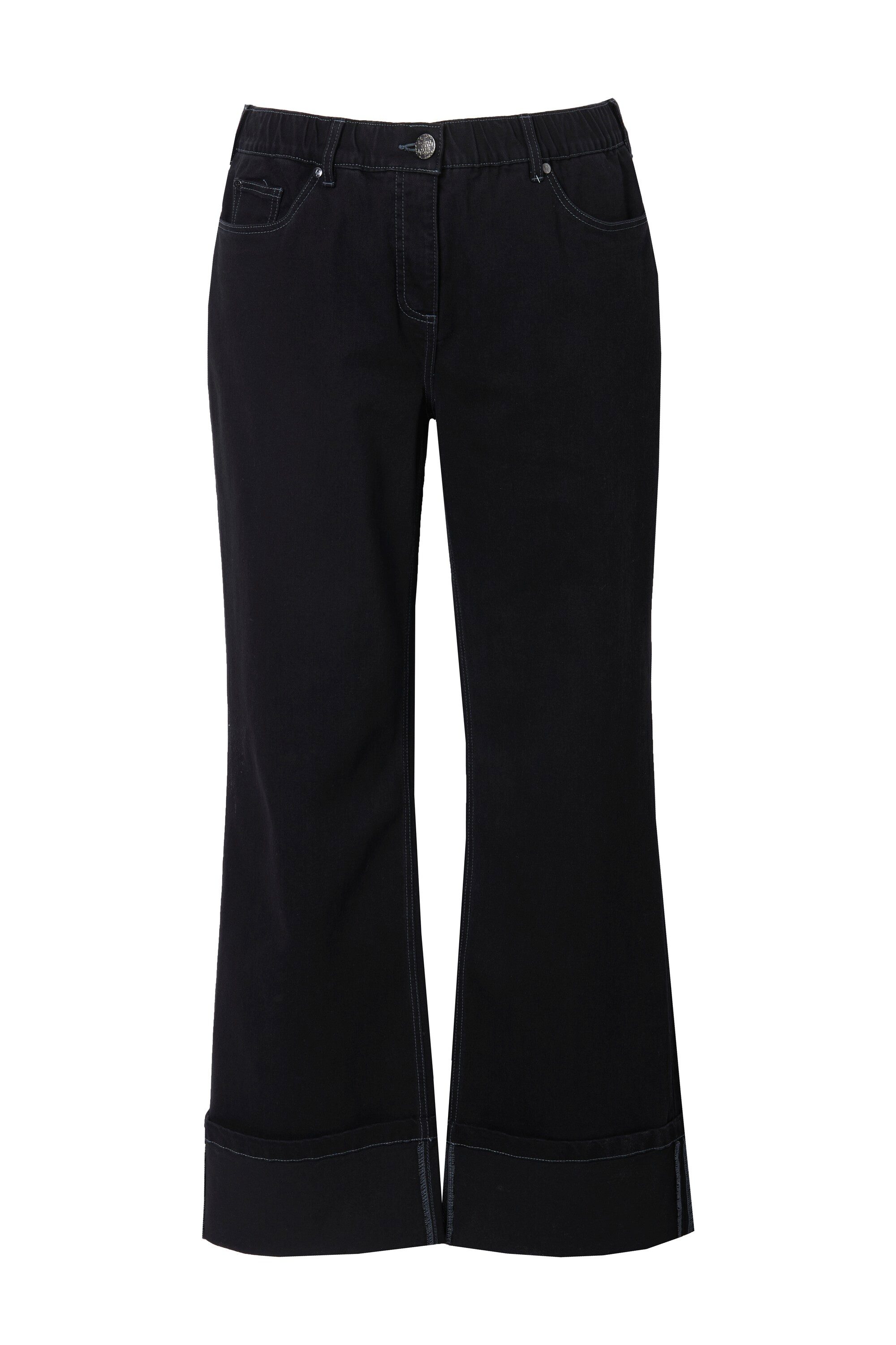 Regular-fit-Jeans Jeans Mary weites Bein Komfortbund Umschlag