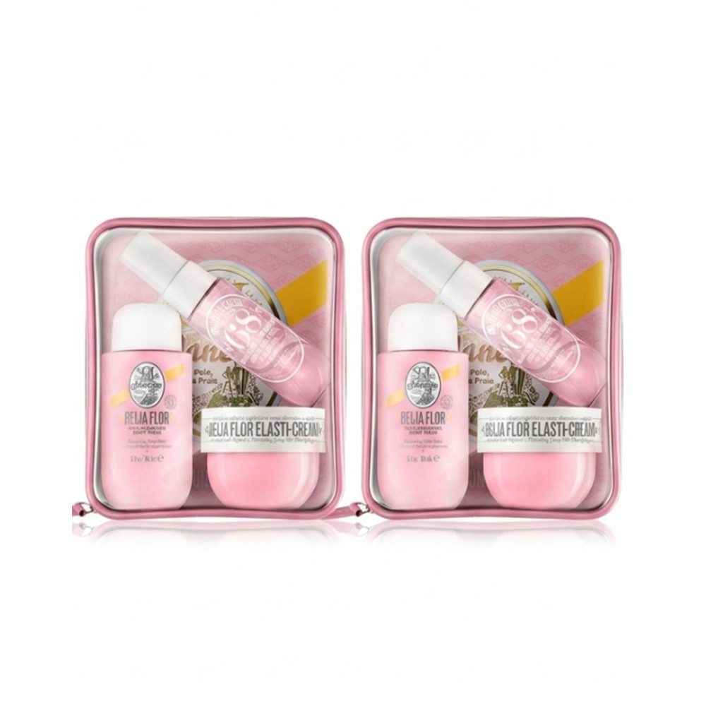 Sol de Janeiro Pflege-Geschenkset Sol de Janeiro Beija Flor Jet Set 2er Set, 3-tlg., Vorteilspack mit zwei Beija Flor Jet Set Körperpflegesets