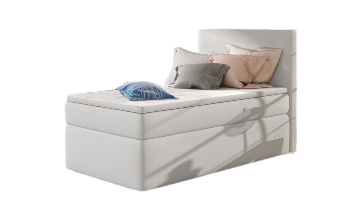 Luxusbetten24 Boxspringbett Relio 90x200, mit Stauraum