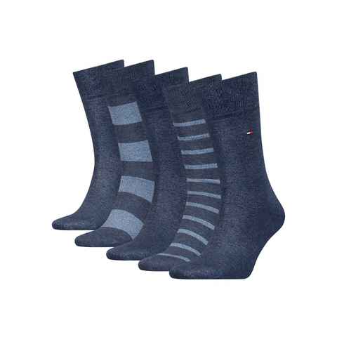 Tommy Hilfiger Socken (Packung, 5-Paar) TH MEN SOCK 5P GIFTBOX MOULINE STRIPE