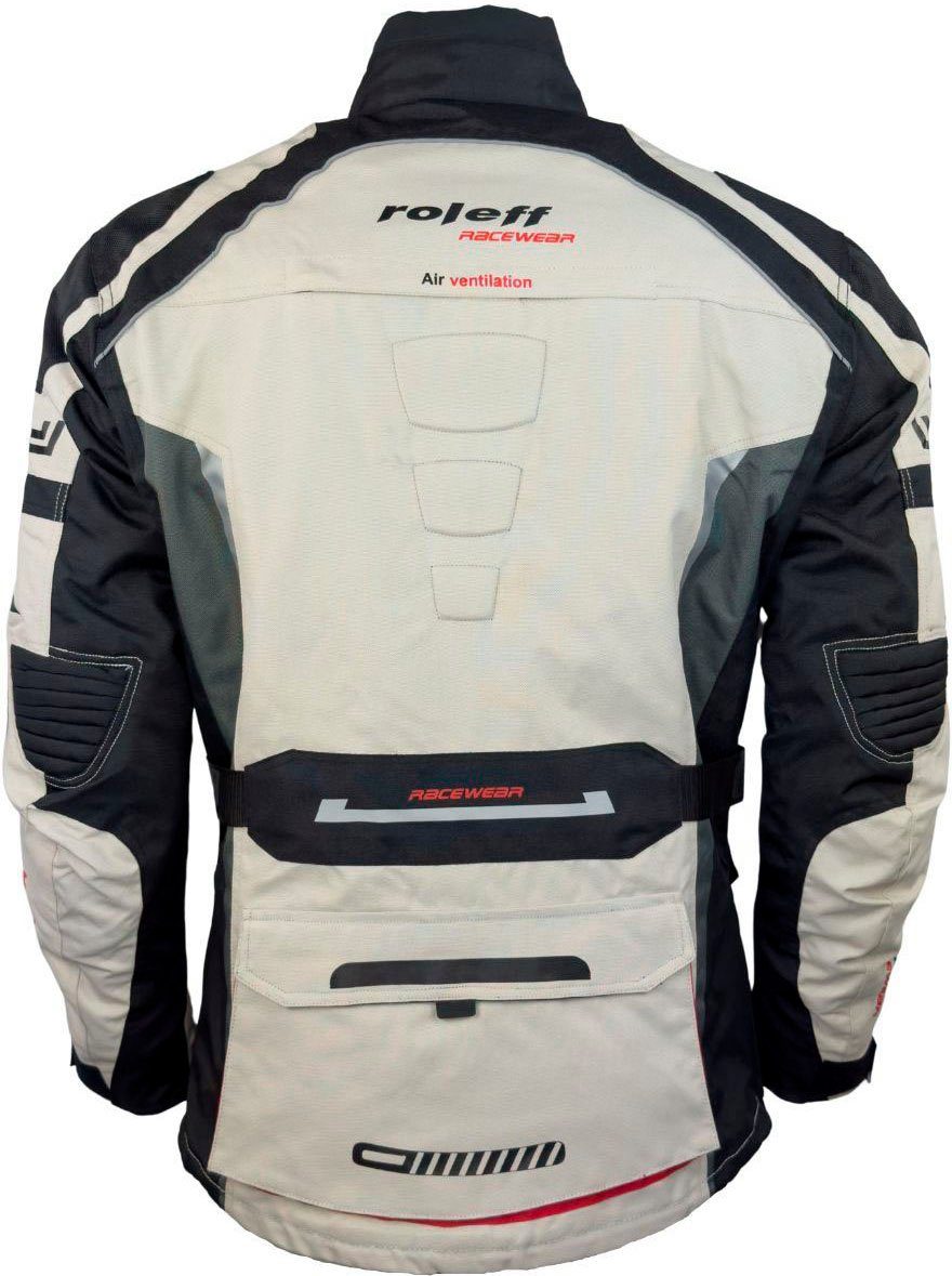 roleff Motorradjacke CHICAGO Mit Sicherheitsstreifen