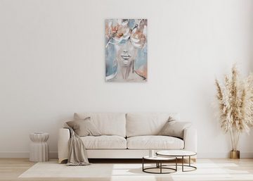 KUNSTLOFT Gemälde Sommernachtsmärchen 60x90 cm, Leinwandbild 100% HANDGEMALT Wandbild Wohnzimmer