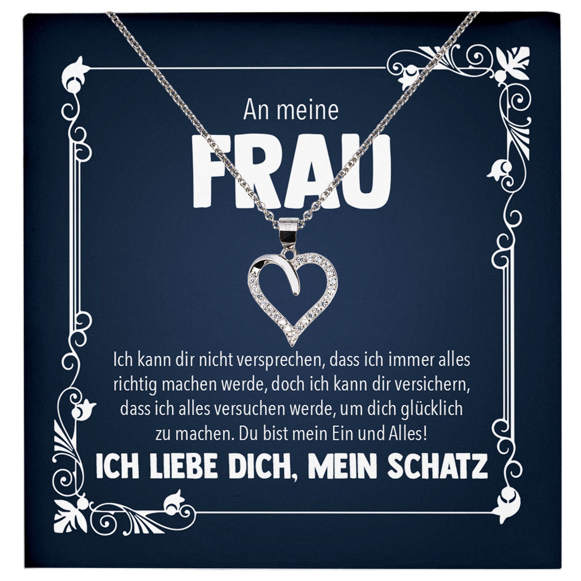 Schmuckset Ehefrau Geschenk Hochzeitstag Frauen Schmuck Valentinstag Halskette