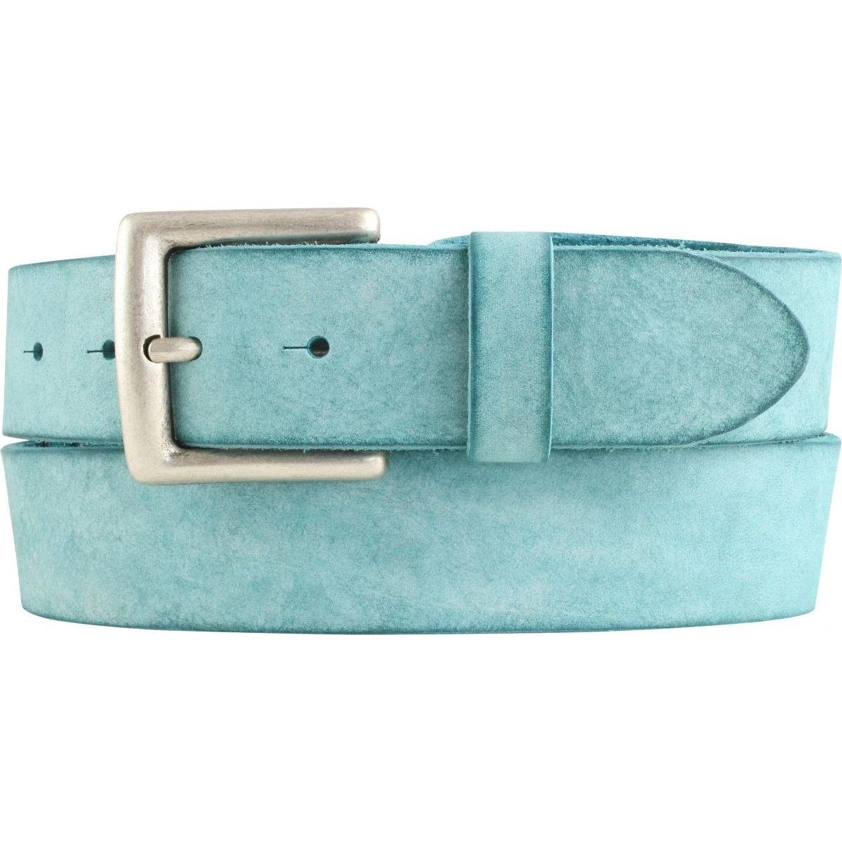 BELTINGER Ledergürtel Gürtel aus weichem Vollrindleder Used-Look 4 cm - Ledergürtel für Herr (1-St)