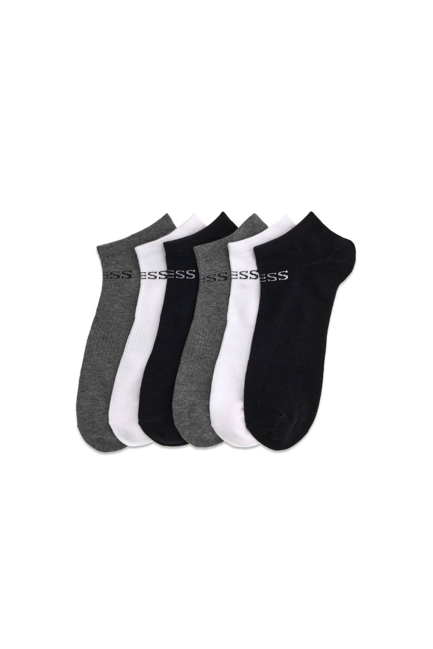 Guess Sneakersocken SNEAKER SOCKS 6PACK (6-Paar) mit Logoschriftzug