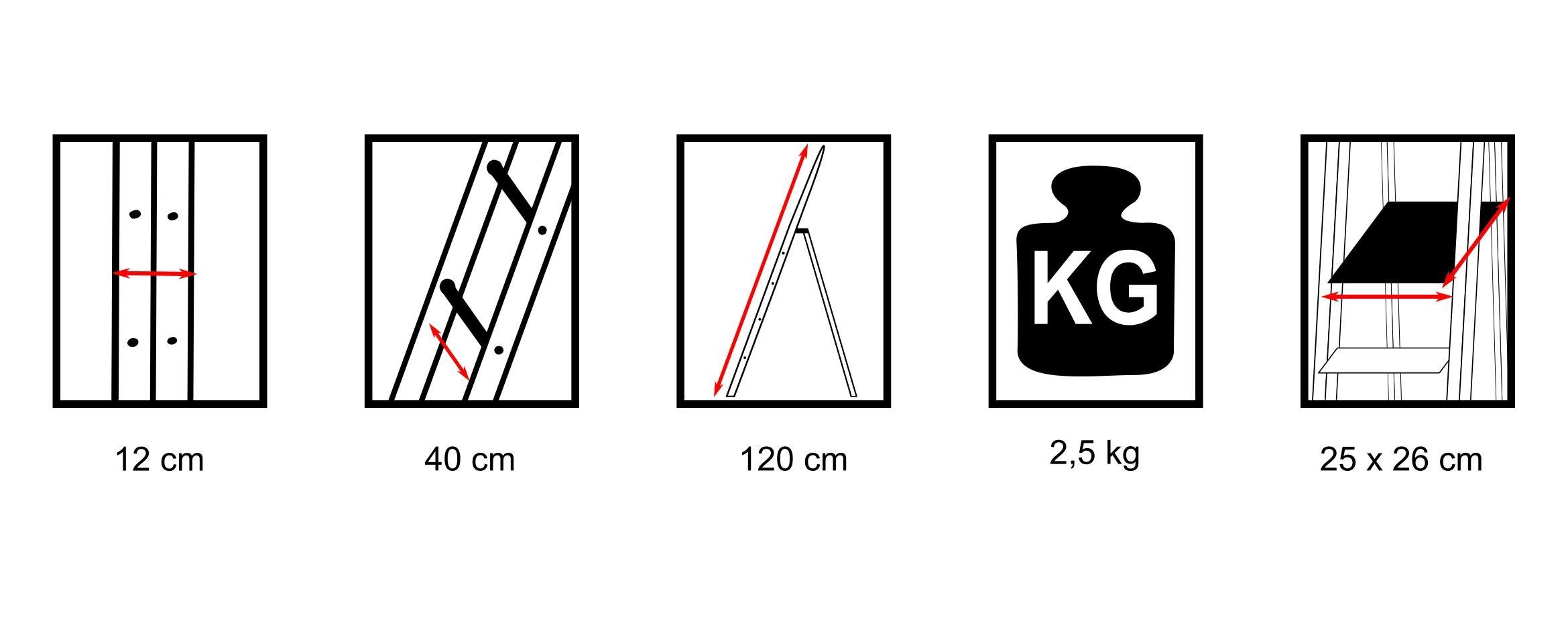 VaGo-Tools Multi-Purpose Ladder Household Ladder Folding Ladder 3 Steps (Piece)