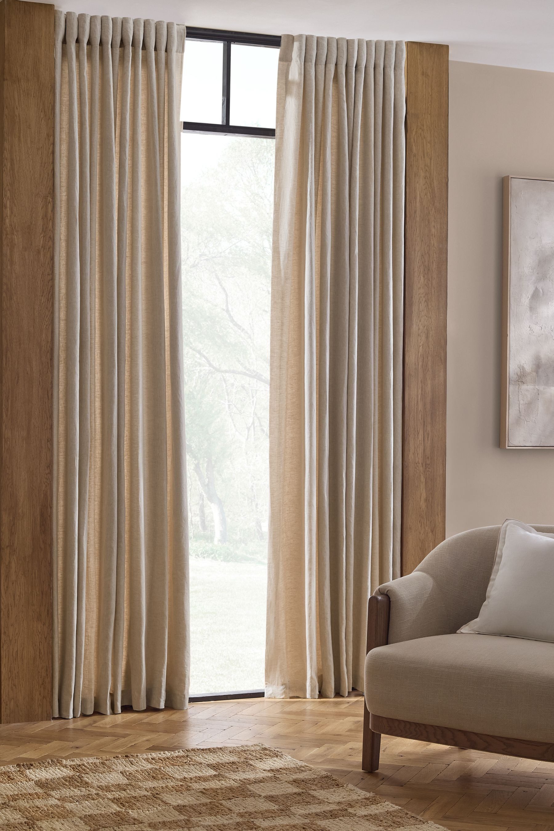 Next Vorhang N. Premium Collection Gefütterte Leinen-Vorhänge (2 St)