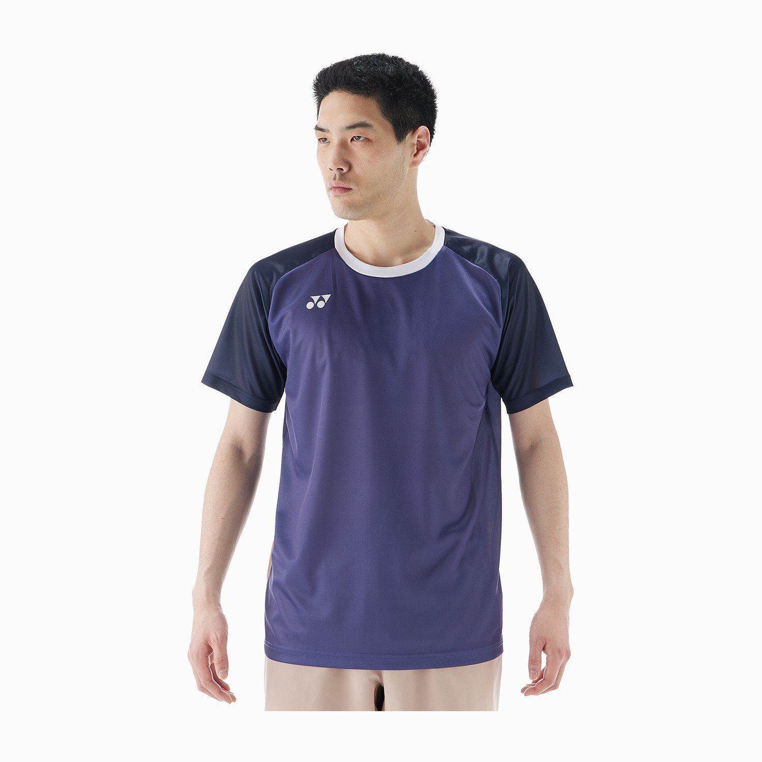 Yonex T-Shirt Practice Colourblock 16745 (100% Polyester) 2025 Blueberry blau Herren