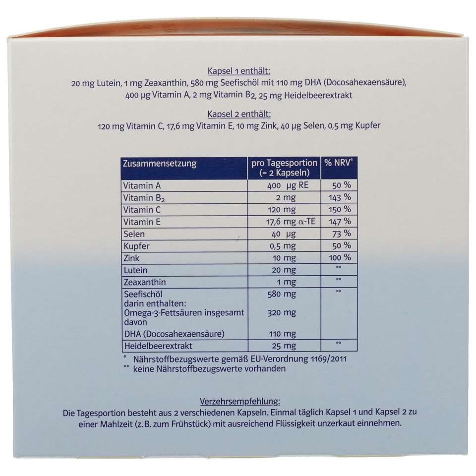 Queisser Pharma GmbH & Co. KG DOPPELHERZ Augen Sehkraft+Schutz system Kapseln Kapseln