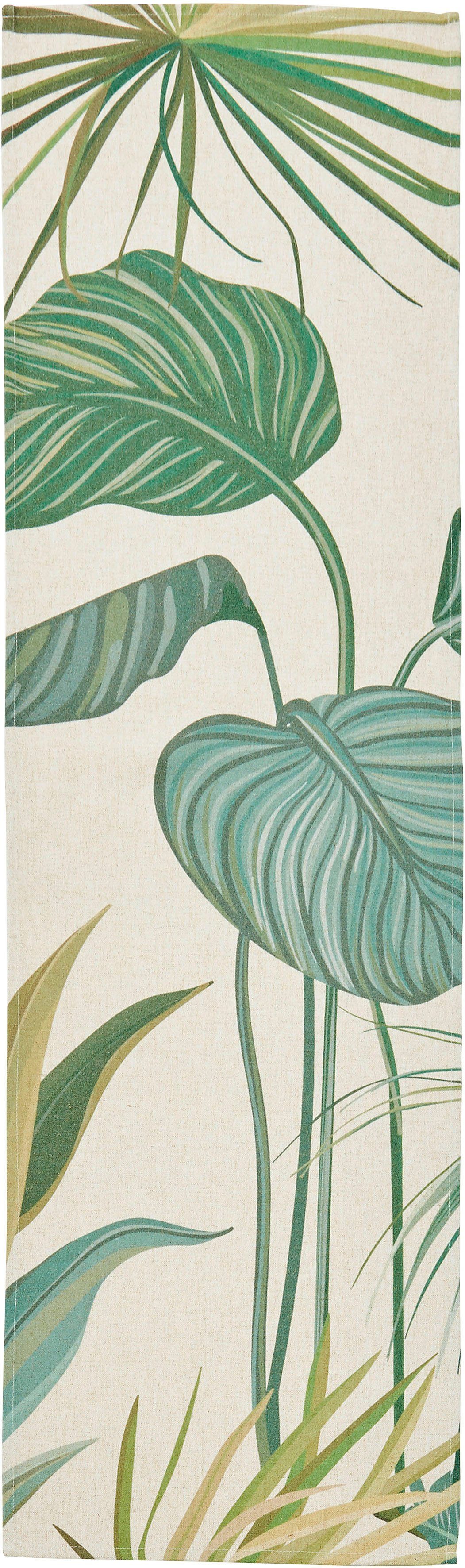 Tropical 40x150 mit Digitaldruck, Blättermotiv done.® (1-tlg), Flowers, cm Maße Tischläufer ca.
