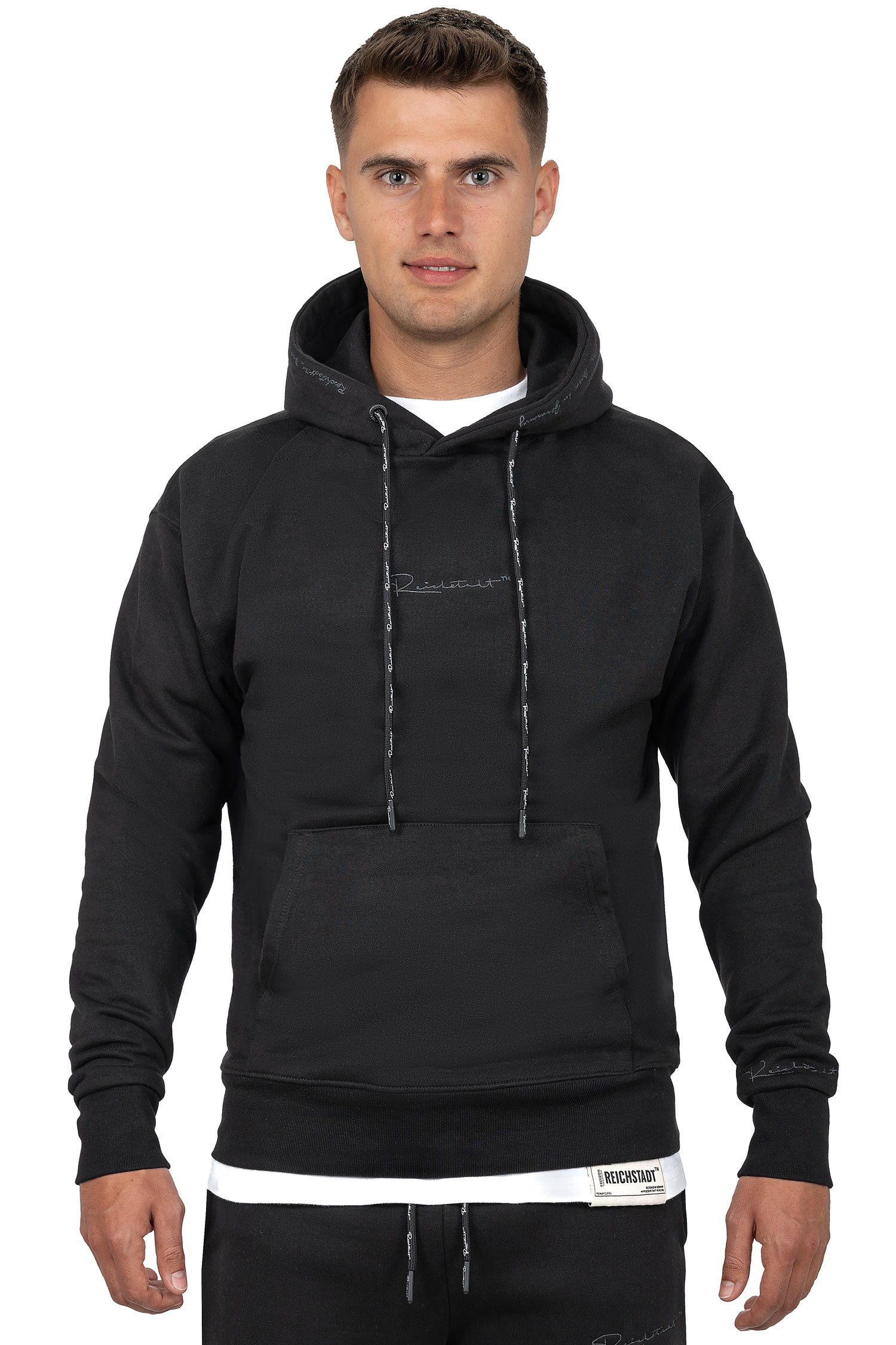 Reichstadt Kapuzenpullover Casual Basic Hoodie 23RS034 (1-tlg) mit Eleganten Details