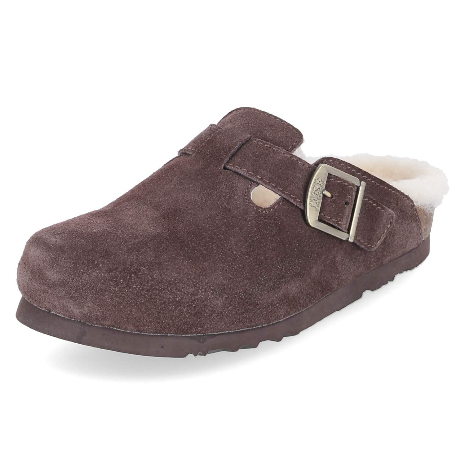 Australia Luxe Collective Australia Luxe BERSH207N-BU Damen Rauleder brown Pantolette