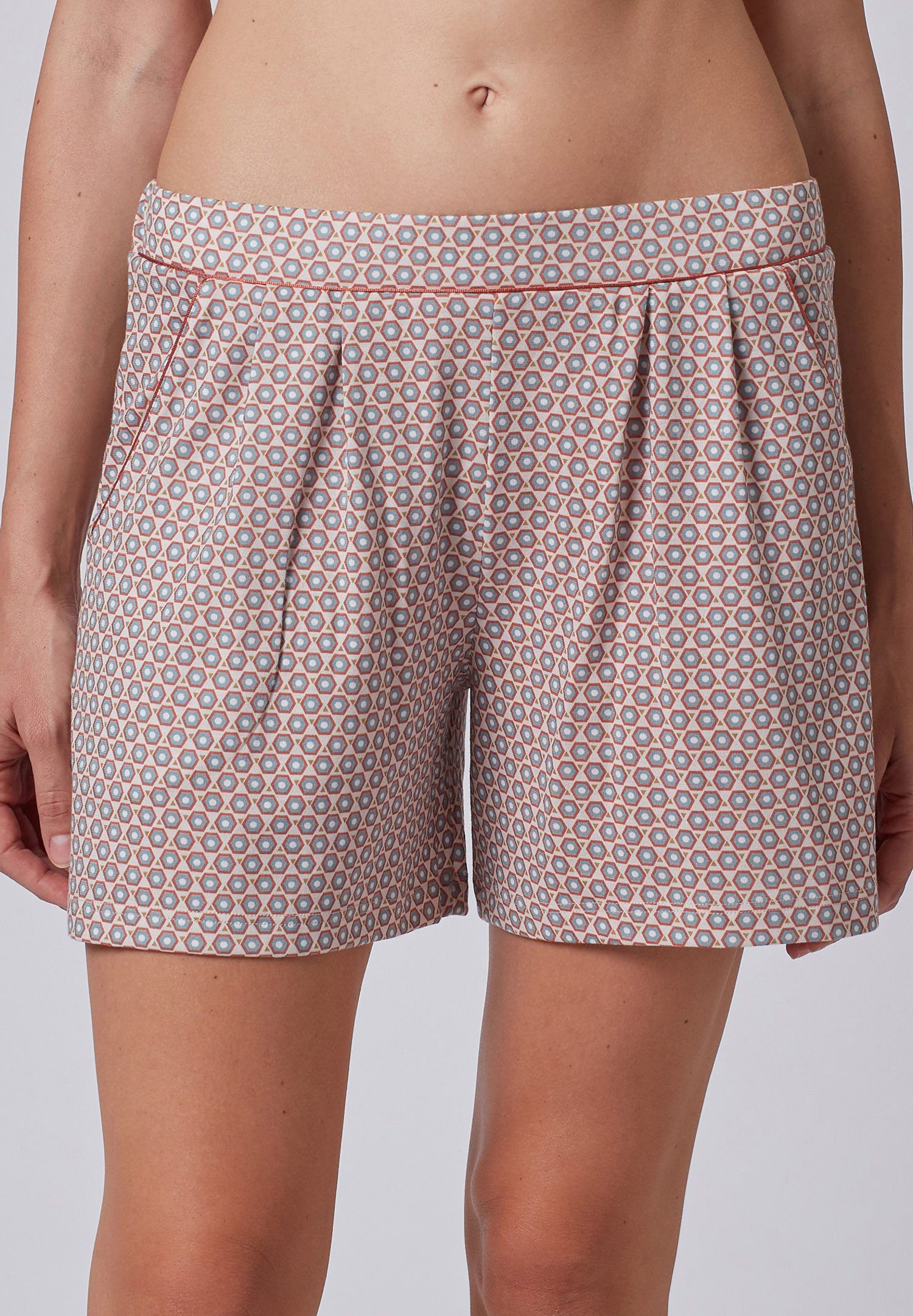 HUBER Pyjamashorts Damen Pyjamahose kurz (1-tlg) Modisches Design