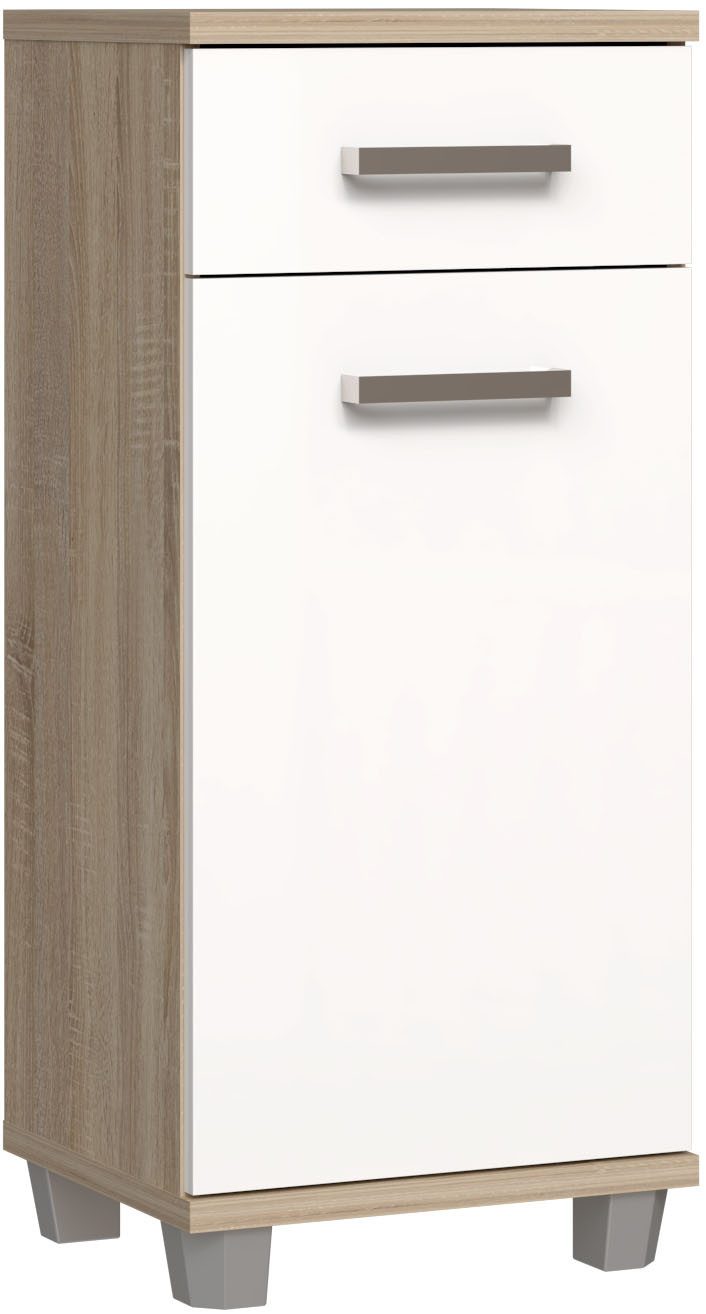 FORTE Badkommode Veris, Badezimmerkommode, 1 Schubkasten, 1 Türe, Einlegeboden