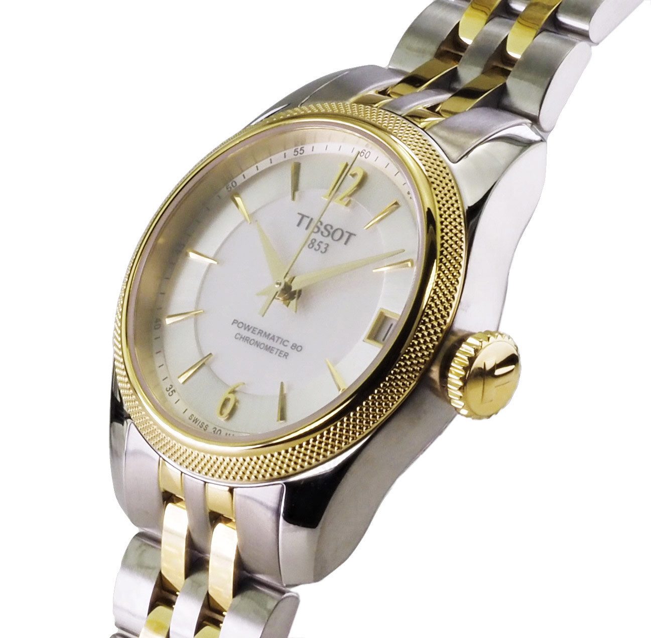 Tissot Automatikuhr schweizer Damen Uhr 30 mm Ø T1082082211700 Powermatic 80 Powermatic 80, Saphirglas und Glasboden