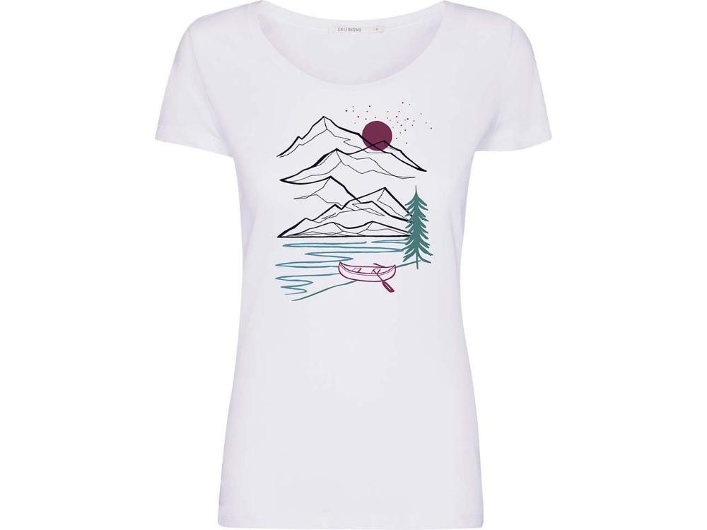 GreenBomb T-Shirt GREENBOMB Bio-Damen-T-Shirt 'Mountain Trip' mit Ru