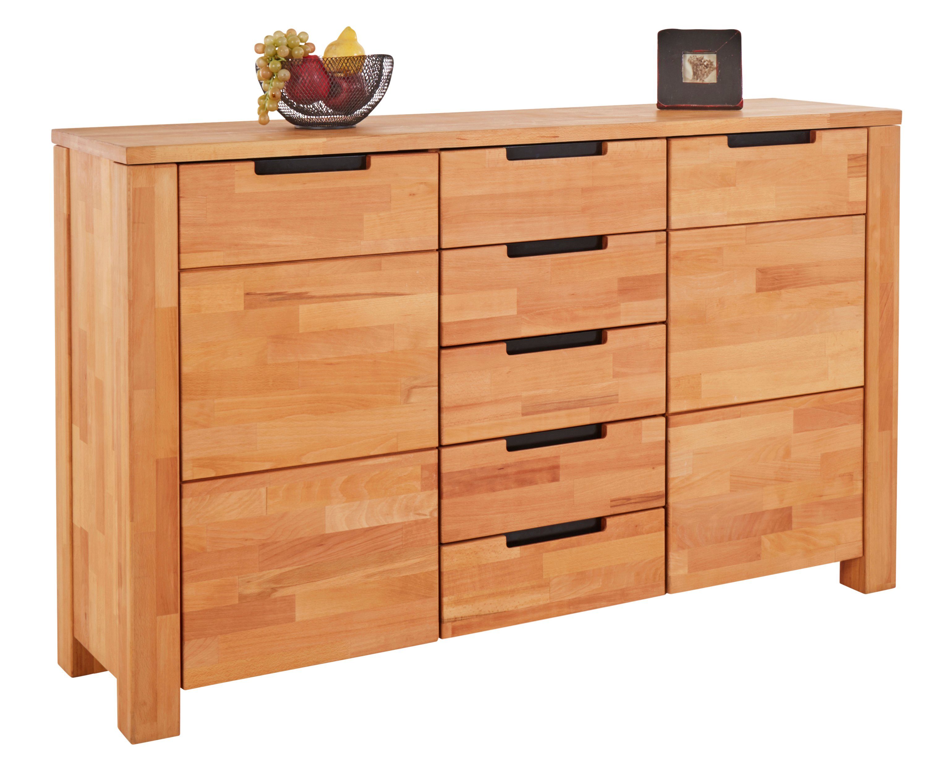 TaBoLe Меблі Kommode Sideboard "Ema", mit zwei Türen und fünf Schubladen