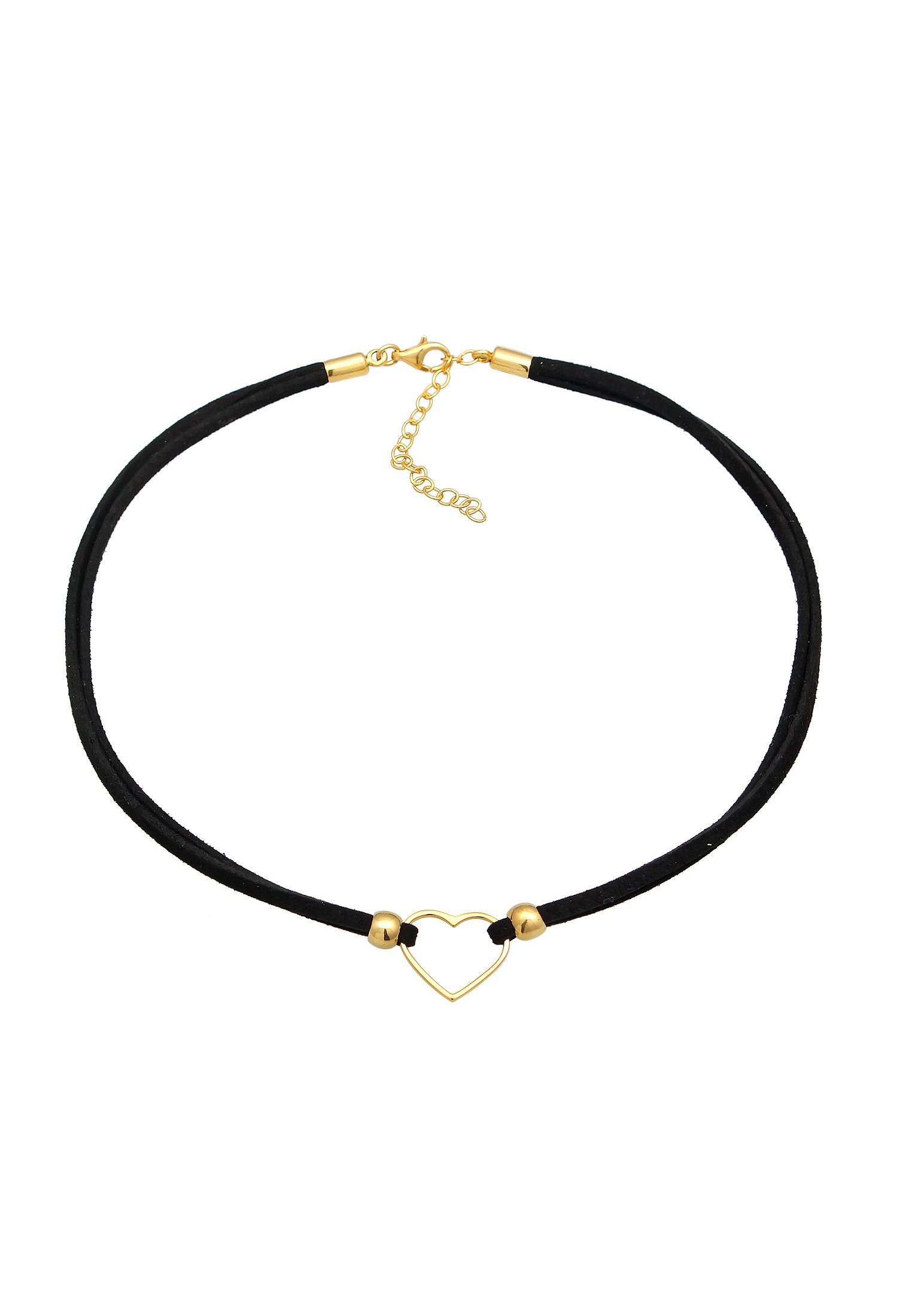 Elli Choker Choker Herz Halsband Schwarz günstig online kaufen