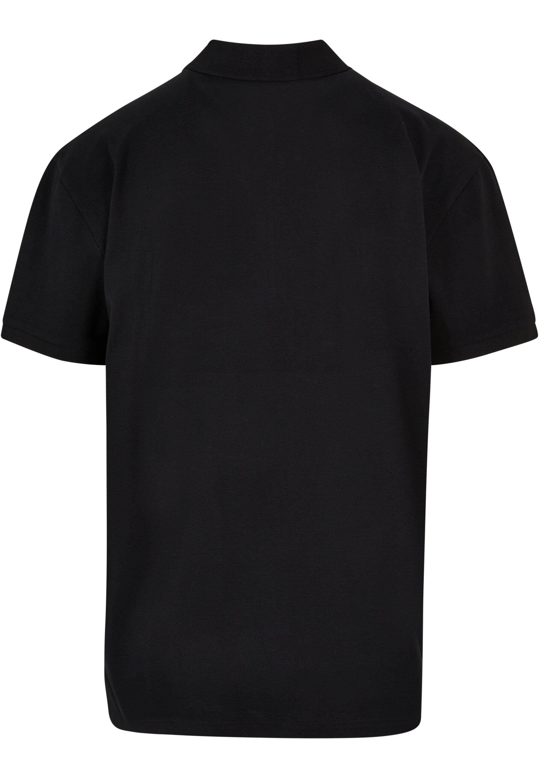 Zip Polo black (1-tlg) Poloshirt CLASSICS Oversized URBAN Herren