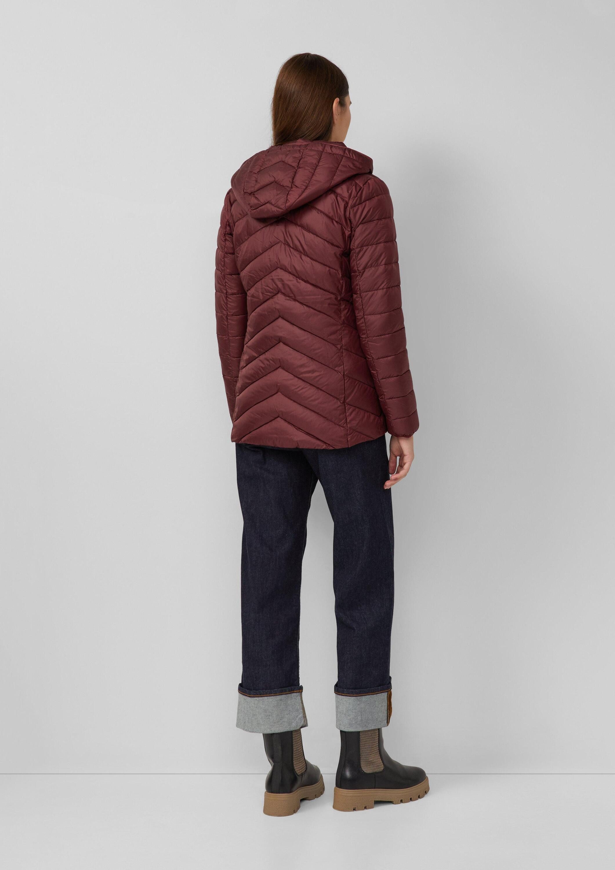 s.Oliver Funktionsjacke Outdoor-Jacke Steppjacke mit abnehmbarer Kapuze