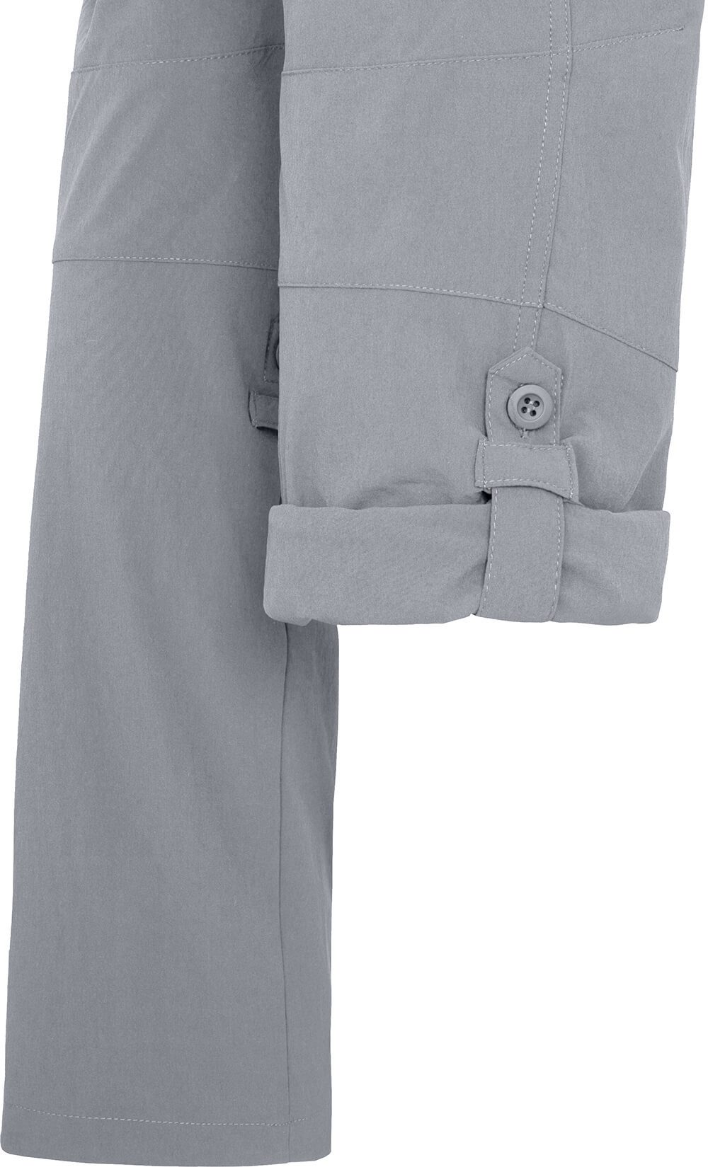 Bergson Outdoorhose HYDRYS Damen Wanderhose, vielseitig, pflegeleicht, Kurzgrößen, hellgrau