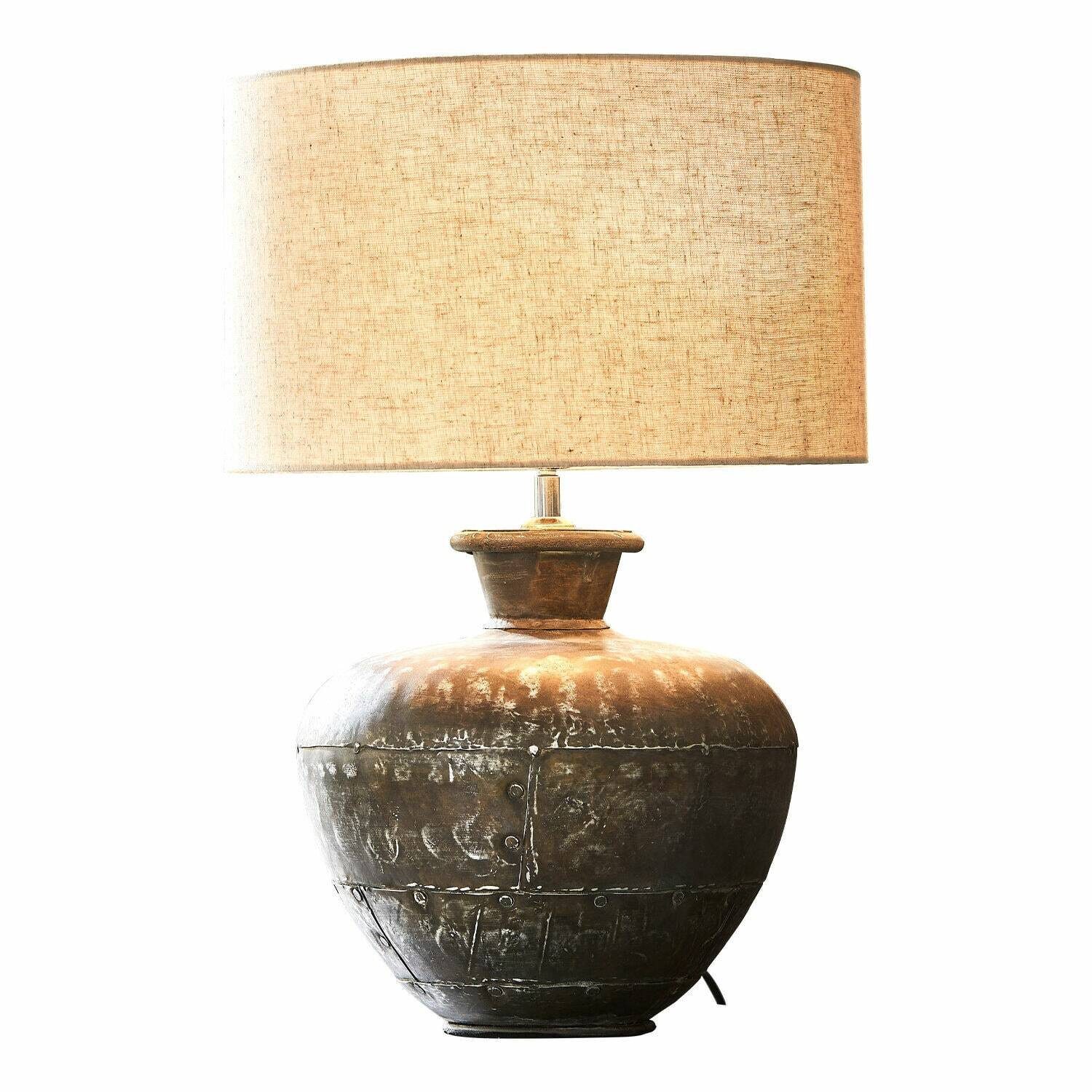 Mirabeau Tischleuchte Tischlampe Samiyah antikbraun/creme günstig online kaufen