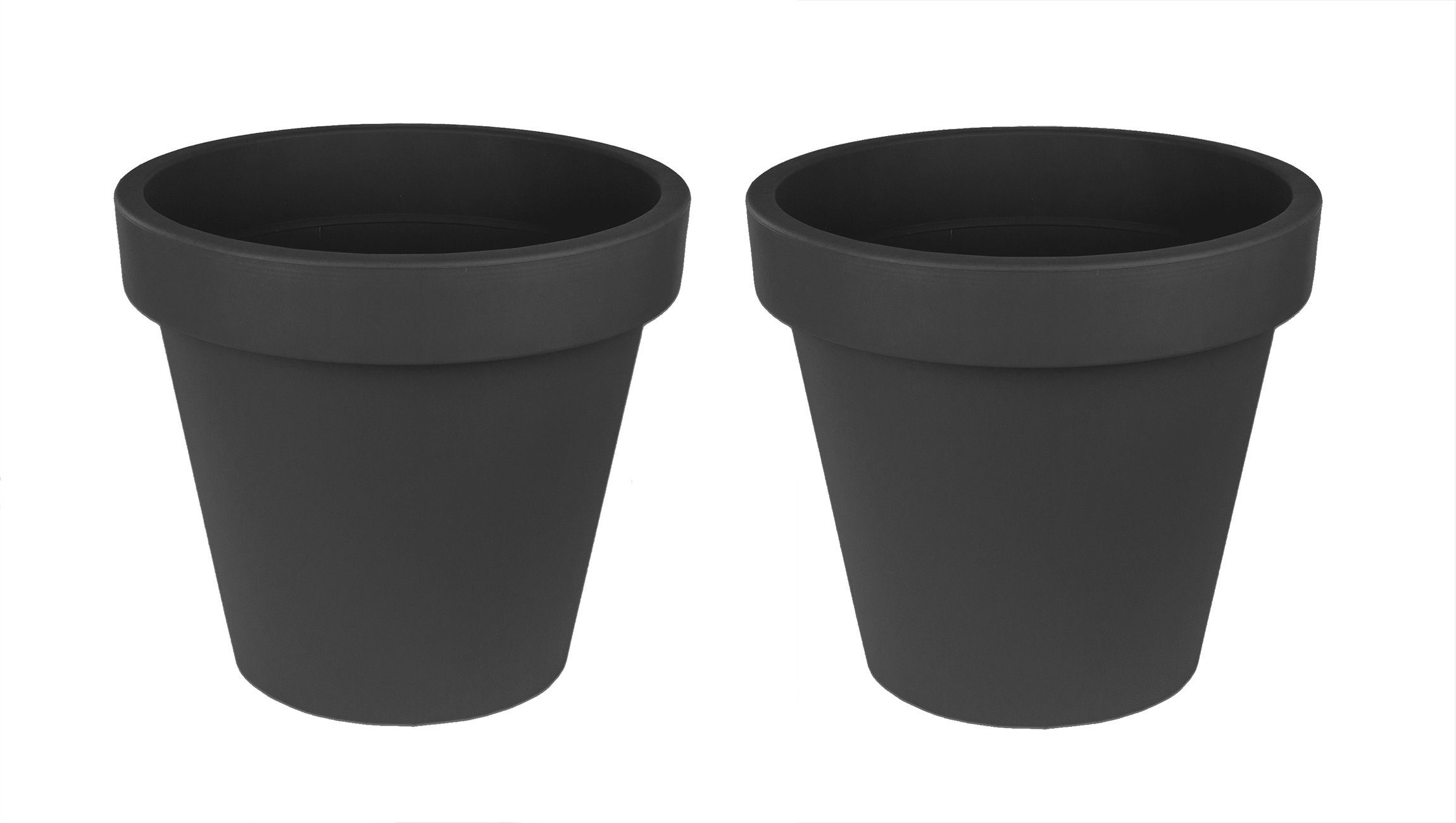 BigDean Blumentopf Ø 50 cm Grau günstig online kaufen