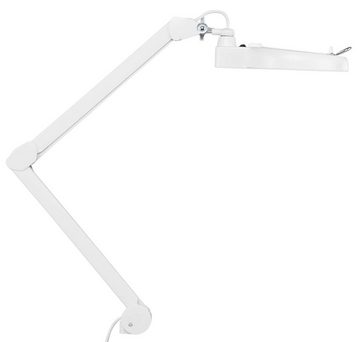 Showlite Lupenlampe LL-6085D LED Lupenleuchte, 2,25-fache Vergrößerung, LED fest integriert, Tageslichtweiß, Robuste Tischklemme