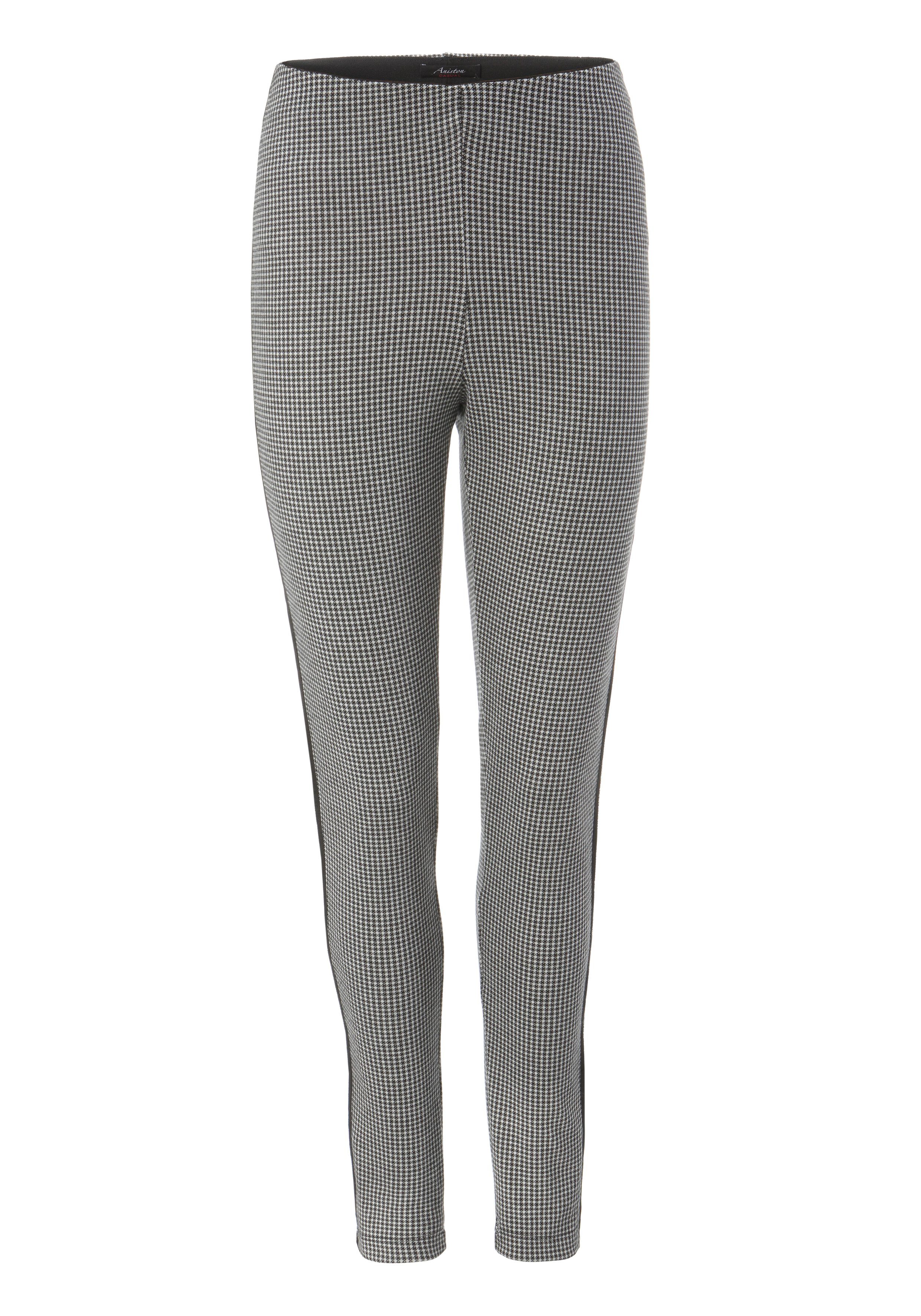 Aniston CASUAL Schlupfhose mit glitzernden Galonstreifen