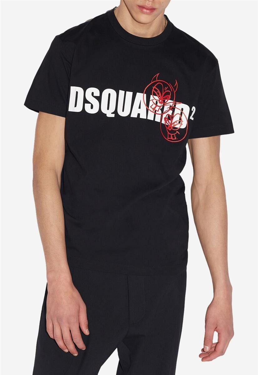 Dsquared2 Print-Shirt Dsquared2 Doodle Logo Face günstig online kaufen