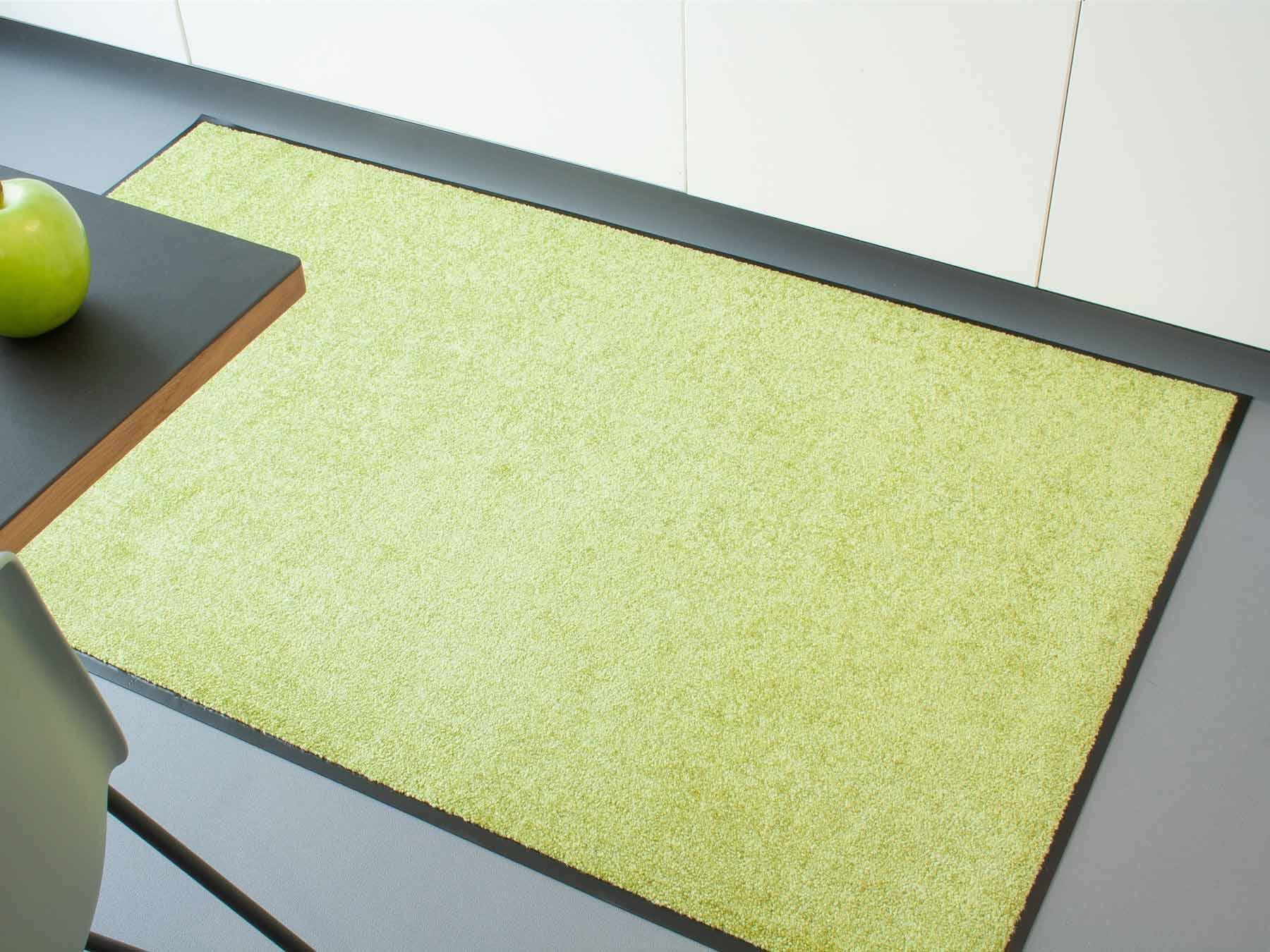 8 mm, rechteckig, PRO, Höhe: Uni-Farben, UV-beständig, waschbar Textil, Schmutzfangmatte, in Schmutzfangmatte grün Primaflor-Ideen Fußmatte CLEAN