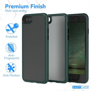 EAZY CASE Handyhülle Outdoor Case für iPhone SE 2022/2020 & iPhone 8/7 4,7 Zoll, Slim Cover Durchsichtig Robust Back Cover stoßfest Grün / Nachtgrün